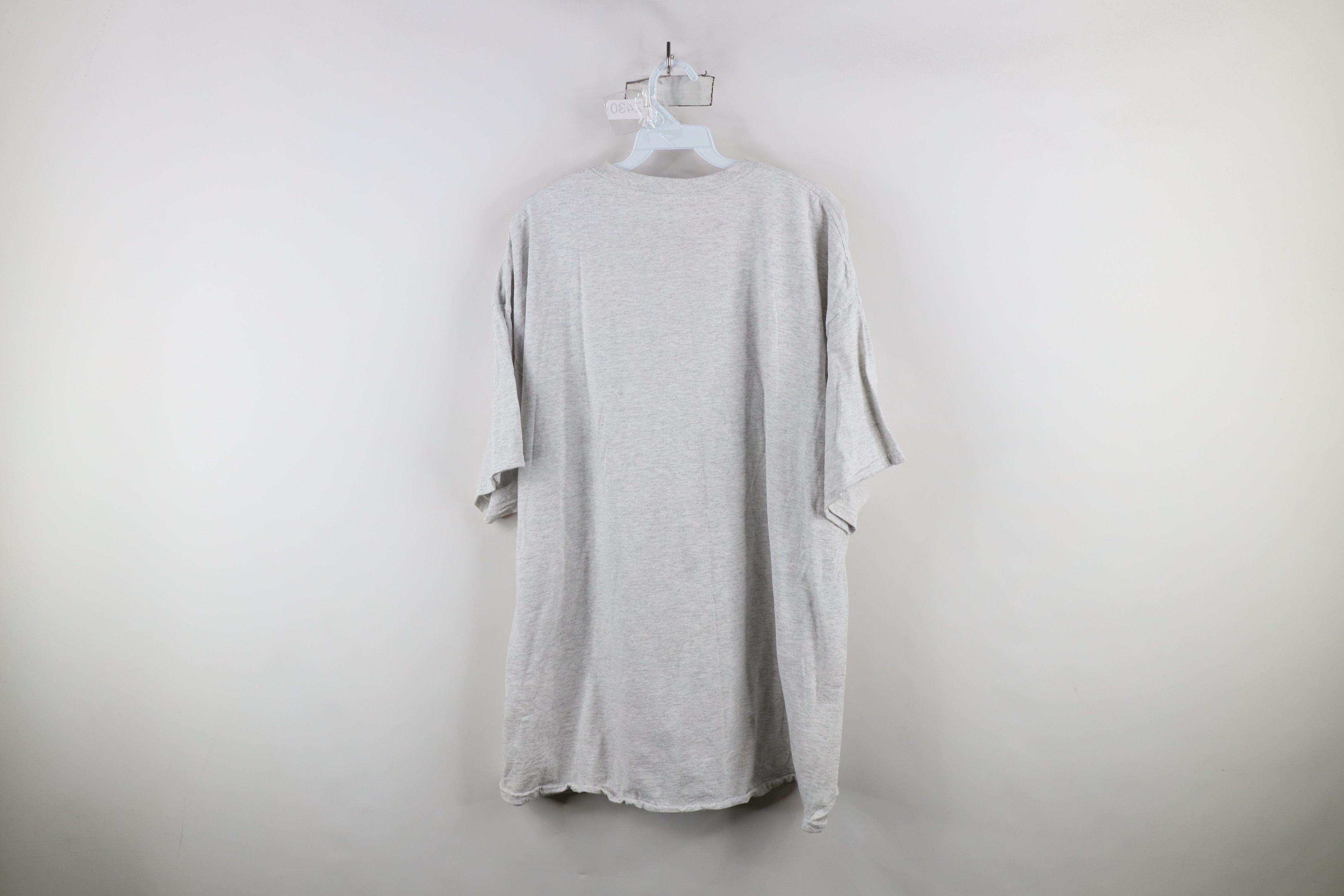 Vintage Y2K Streetwear Blank Short Sleeve T-Shirt Heather Gray Size US XXL / EU 58 / 5 - 11 Thumbnail
