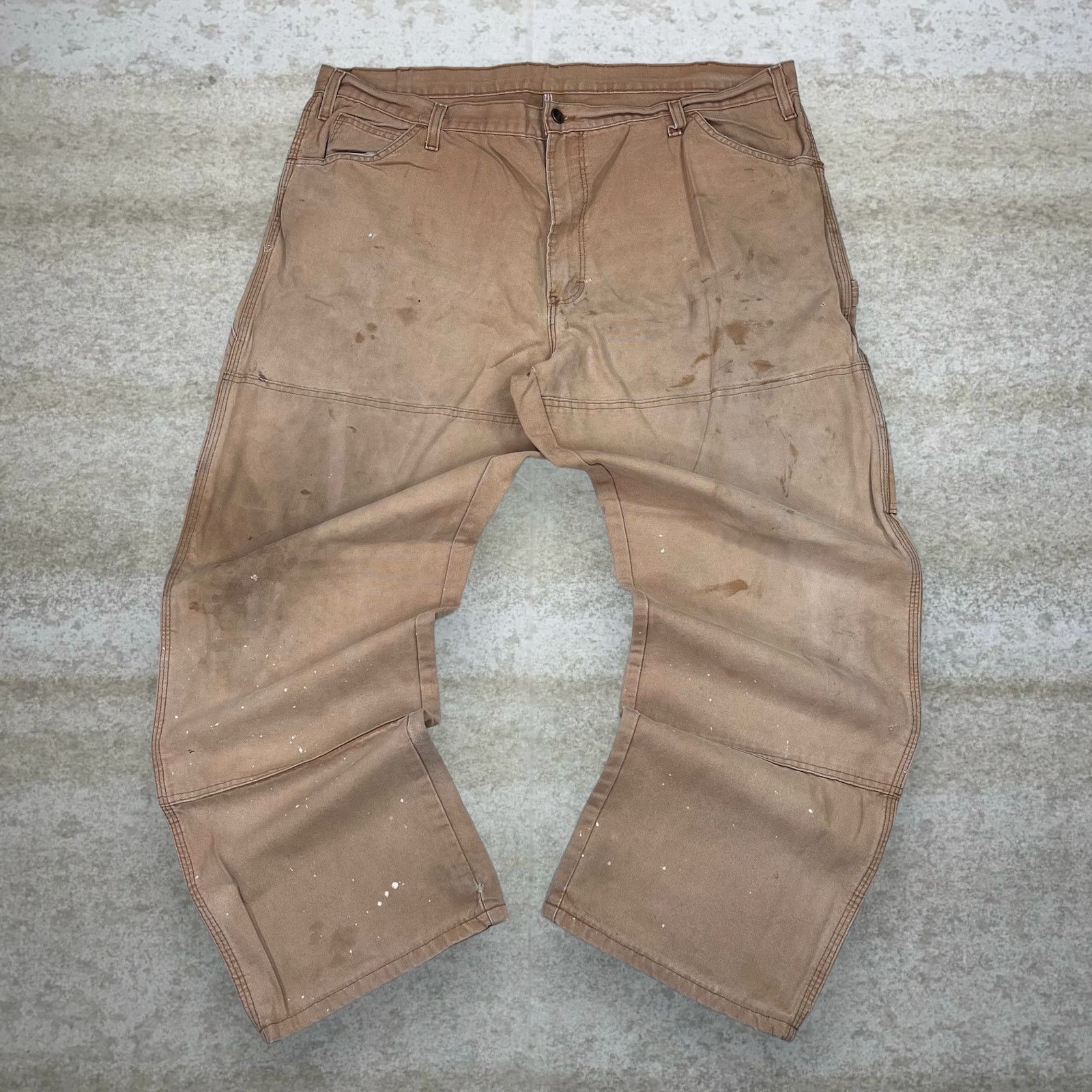 Dickies Vintage Y2K Dickies Carpenter Pants 42x32 Baggy Tan Cotton Size US 42 / EU 58 - 2 Thumbnail