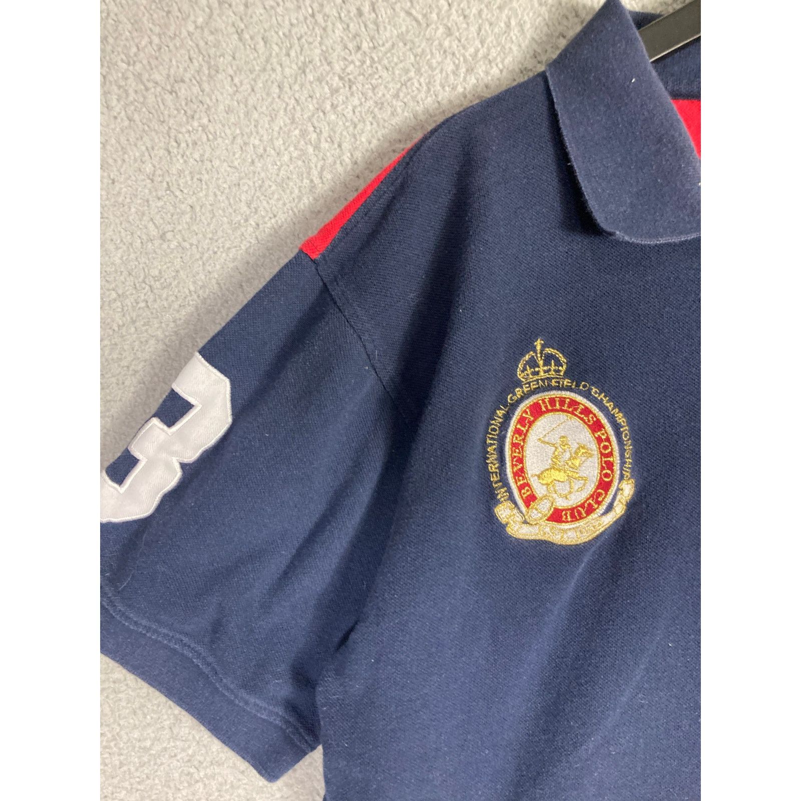 Beverly Hills Polo Club Beverly Hills Polo Club Men’s Rugby Polo Shirt Navy Red XL Size US XL / EU 56 / 4 - 9 Thumbnail