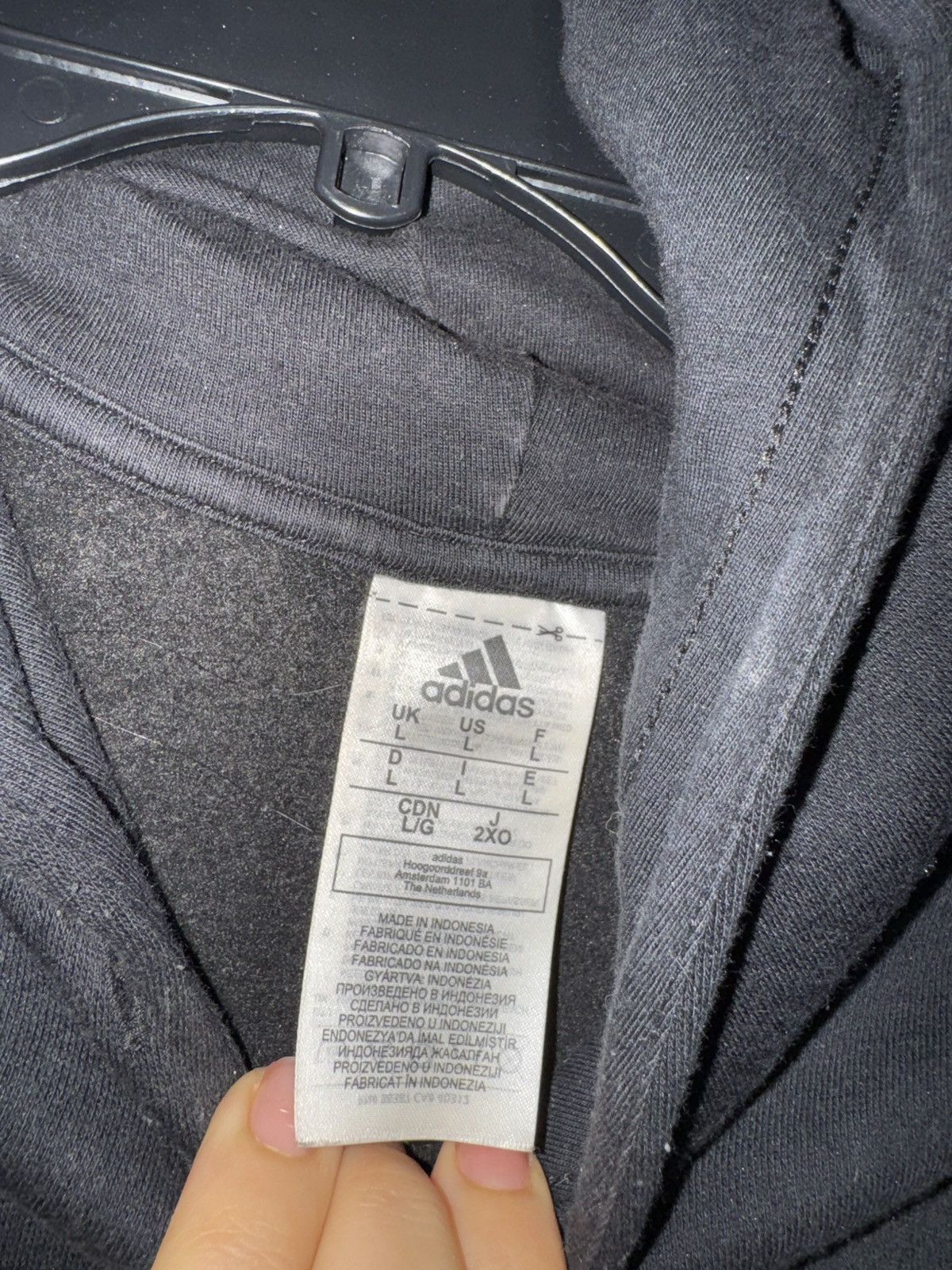 Adidas Adidas Men's 3-Stripes Fleece Hooded Sweatshirt size L Size US L / EU 52-54 / 3 - 4 Thumbnail