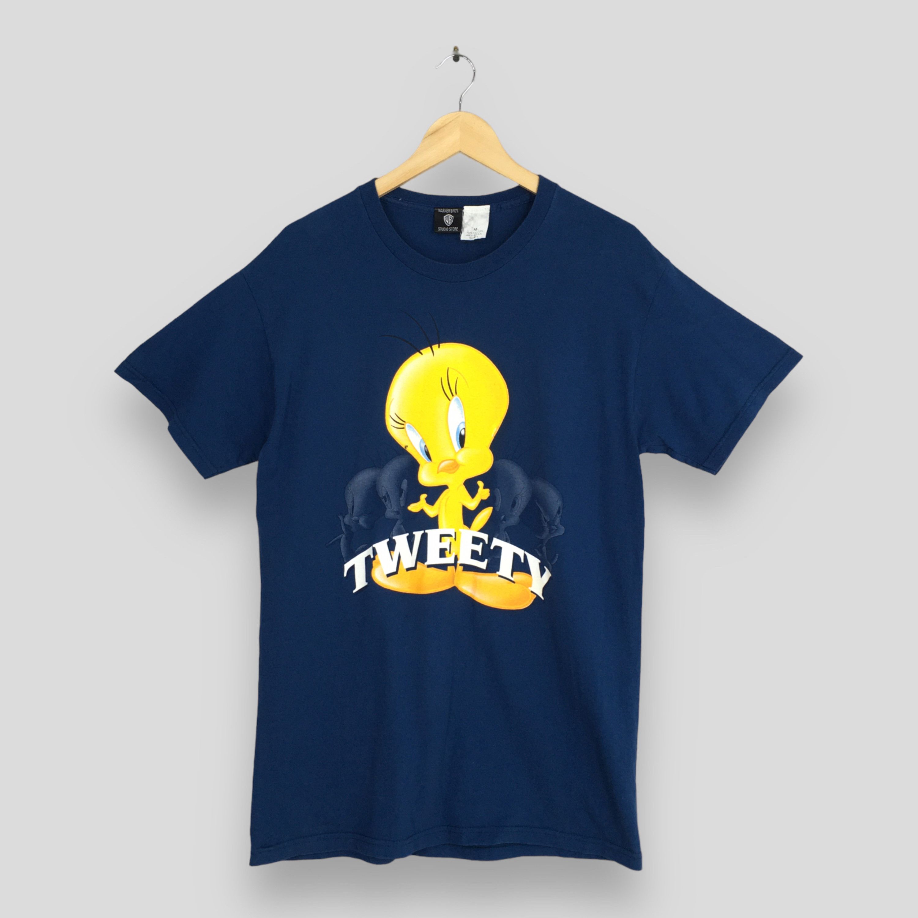 Designer × Vintage × Warner Bros Vintage Looney Tunes Tweety Blue T shirt Medium Size US M / EU 48-50 / 2 - 1 Thumbnail