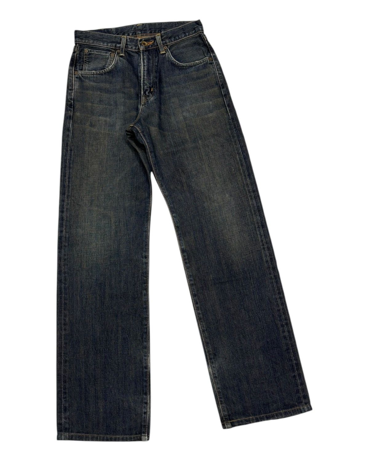Edwin 🔥Vintage 90s Edwin 505x Selvedge Distressed Denim Jeans Size US 28 / EU 44 - 6 Thumbnail
