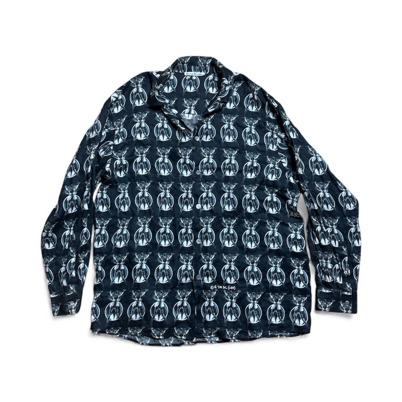 Acne Studios Oversized Batwoman Portrait Button Up Shirt Size US L / EU 52-54 / 3 - 1 Thumbnail