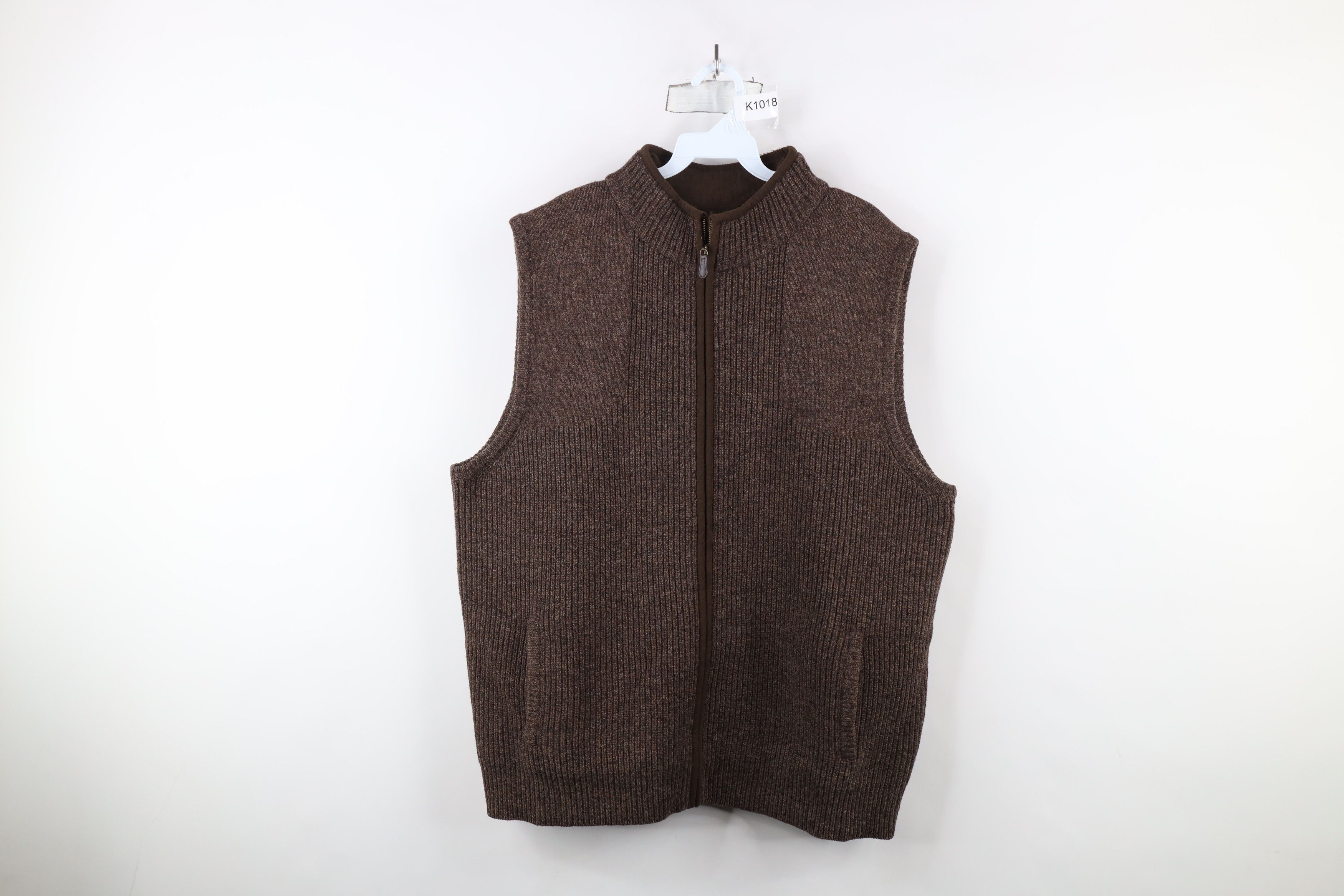 L.L. Bean × Vintage Vintage LL Bean Merino Lambswool Ribbed Knit Sweater Vest Size US XL / EU 56 / 4 - 1 Thumbnail