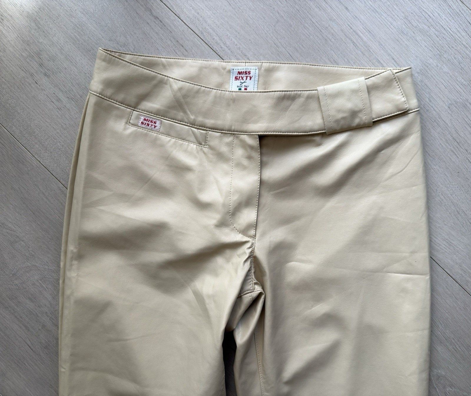 Miss Sixty Miss Sixty vintage Faux Leather y2k Flared Pants 2000`s Size 29" - 4 Thumbnail