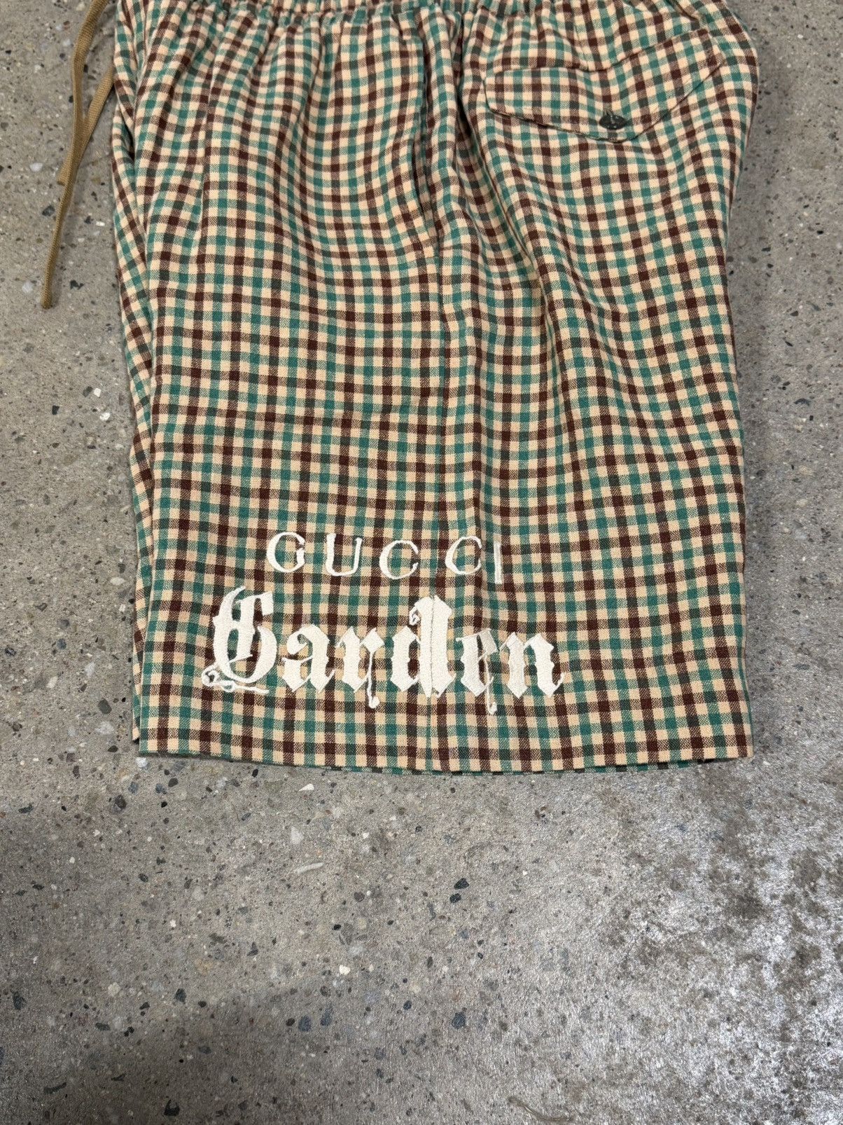 Gucci Gucci Garden Check Embroidery Shorts NEW Size US 30 / EU 46 - 3 Thumbnail