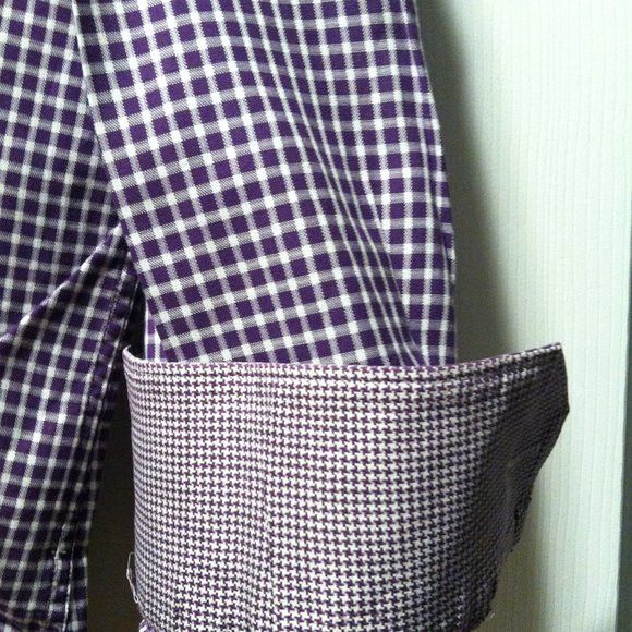 BUGATCHI BUGATCHI MENS PRE-OWNED COTTON CASUAL SHIRT SIZE: 17.5/34-35 Size US XL / EU 56 / 4 - 8 Thumbnail