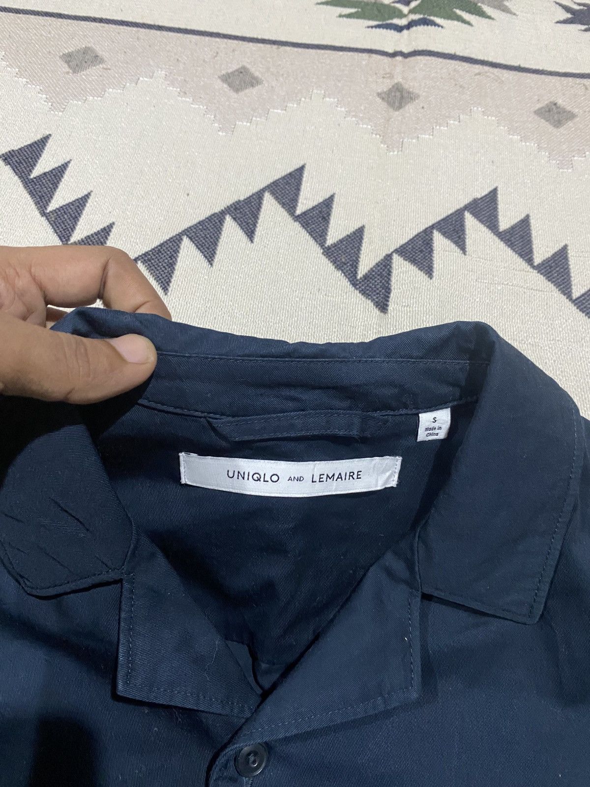 Lemaire × Uniqlo 2000s UNIQLO CHRISTOPHER LEMAIRE COTTON NAVY LIGHT JACKET Size US S / EU 44-46 / 1 - 6 Thumbnail
