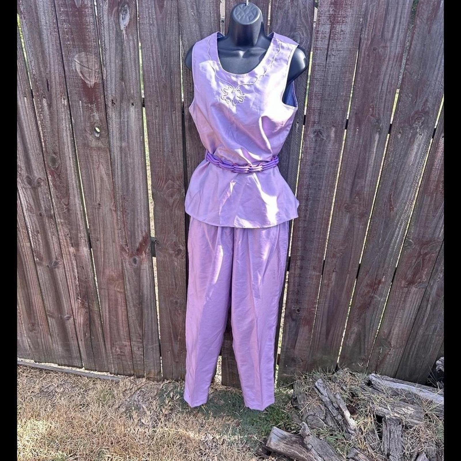 Other Lavender 3-piece set - top, pants, and jacket #retrofashion Size S / US 4 / IT 40 - 1 Thumbnail