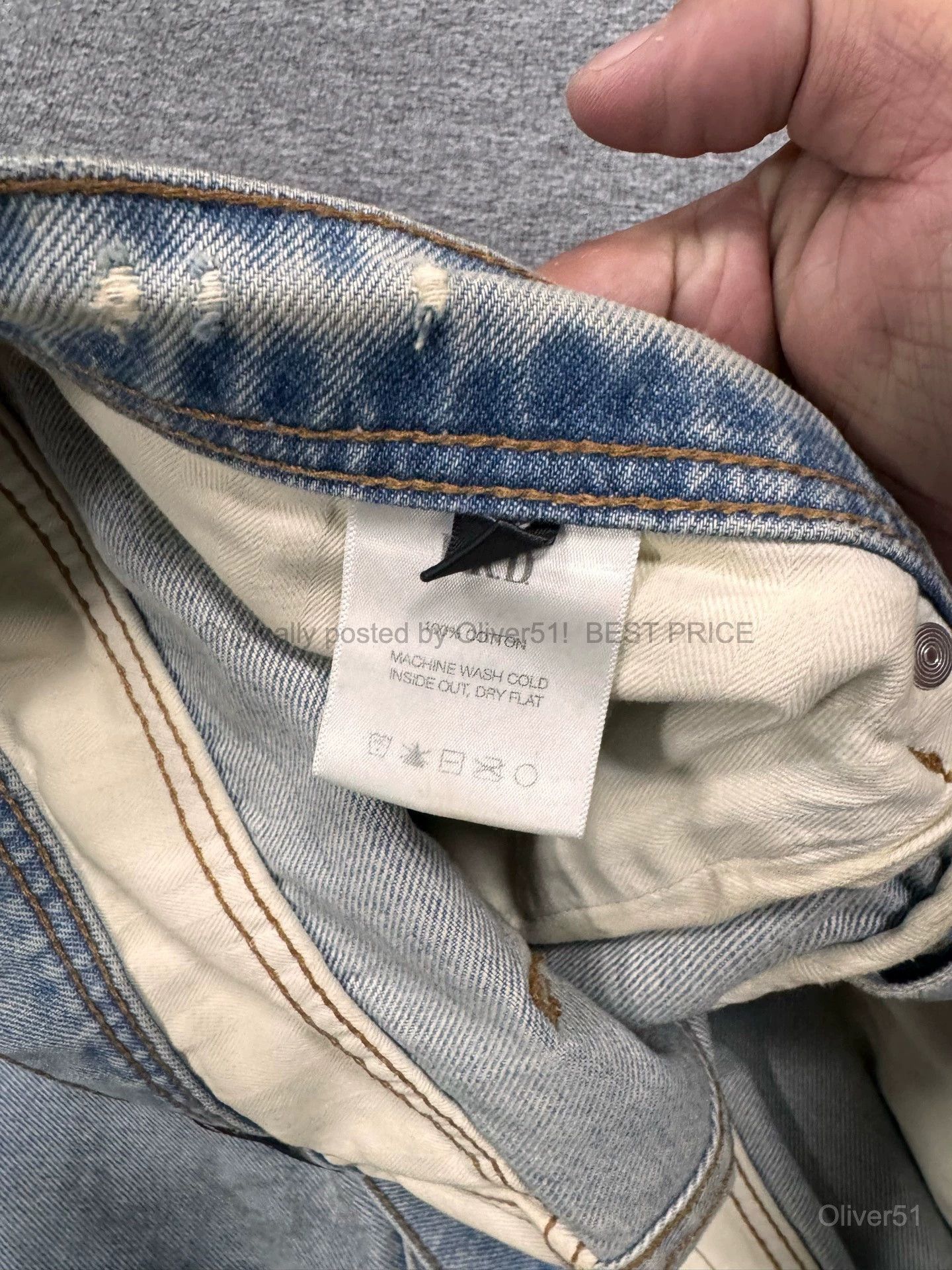 Enfants Riches Deprimes Enfants Riches Deprimes Mud Dye Distressed Jeans KKKK26/2610 Size US 36 / EU 52 - 4 Thumbnail