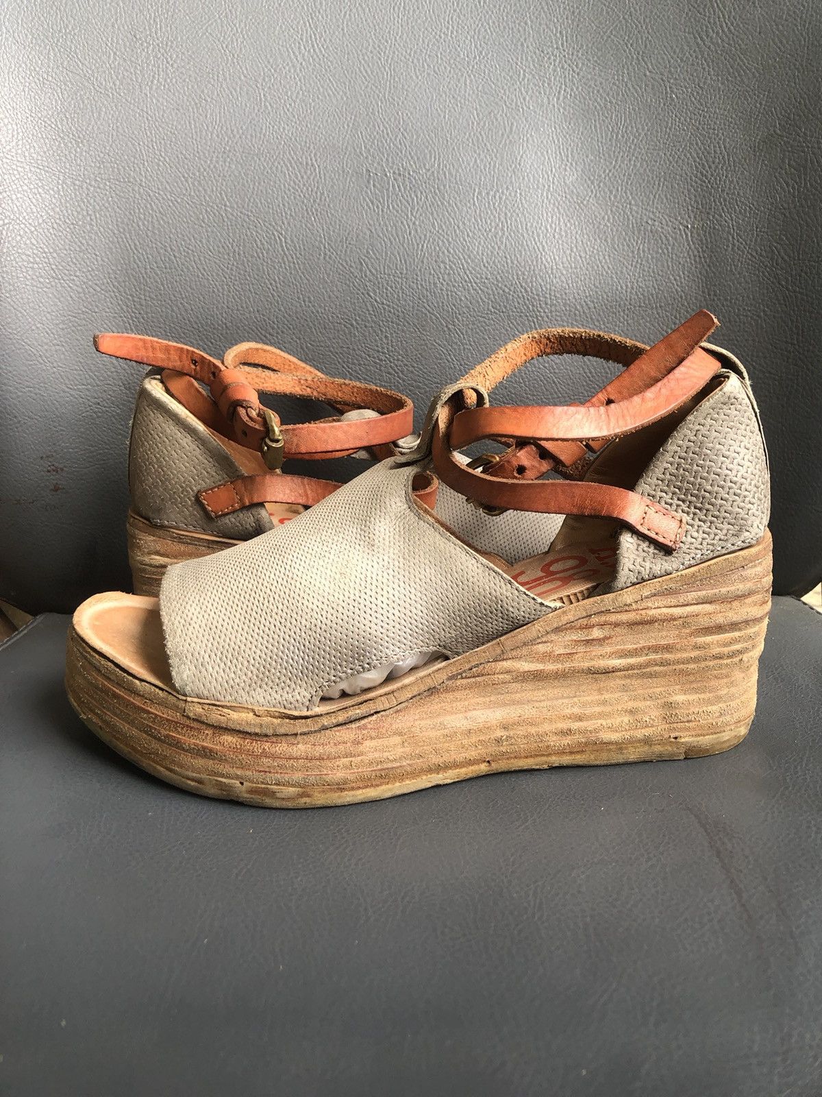 A.S.98 A.S 98 Grey Leather Pumps Size 38 Size US 8 / IT 38 - 9 Thumbnail