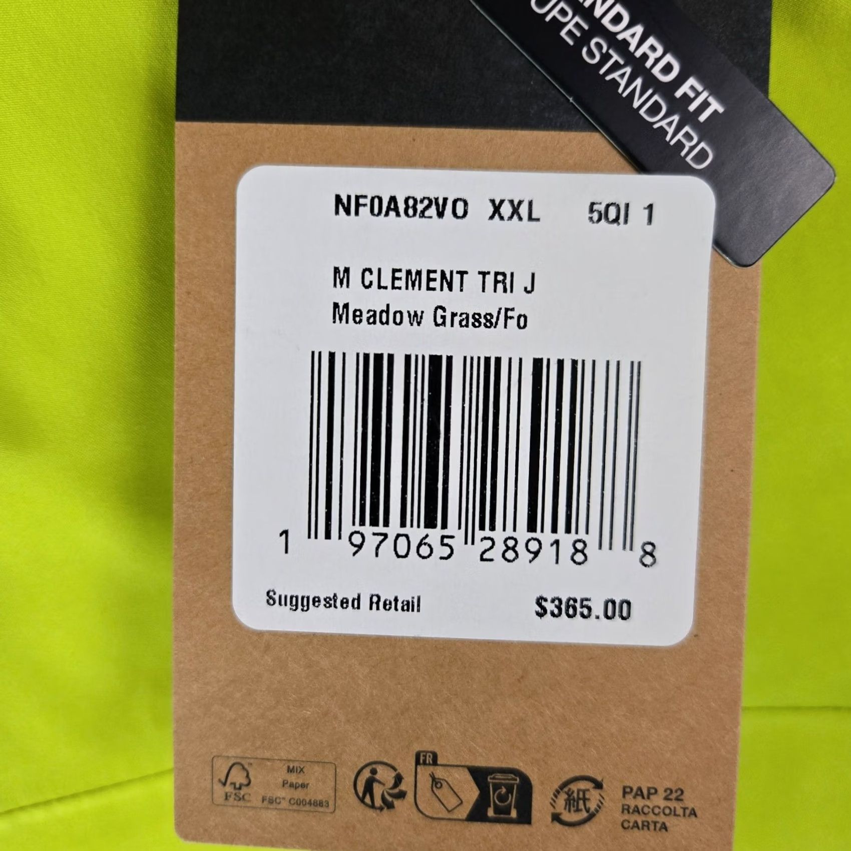 The North Face The North Face 3 in 1 Jacket Mens 2XL Hi-Viz Neon Green Waterproof Shell Insulated DryVent Zip Front Pockets Snow Ski Winter Coat Size US XXL / EU 58 / 5 - 4 Thumbnail