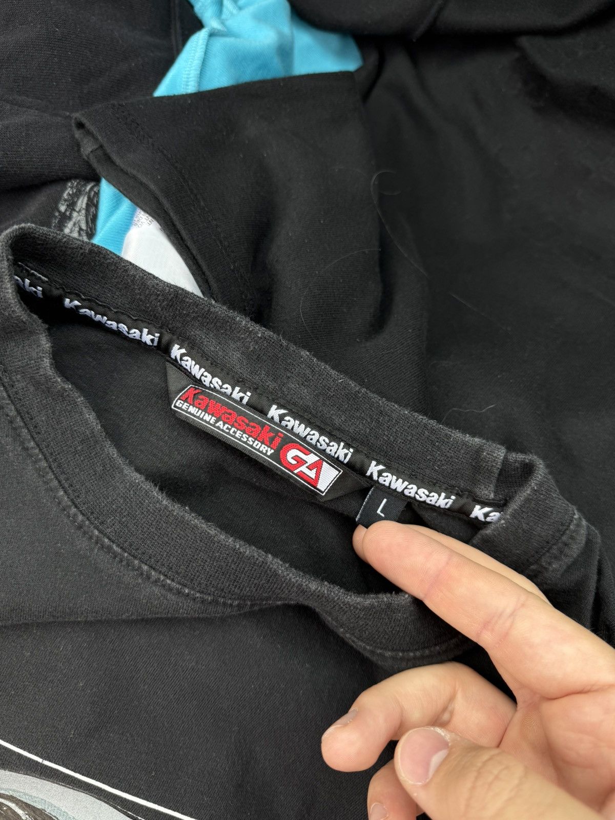 Other 00s Kawasaki Japanese Motorsport Tshirt y2k Racing Enduro Size US L / EU 52-54 / 3 - 10 Thumbnail