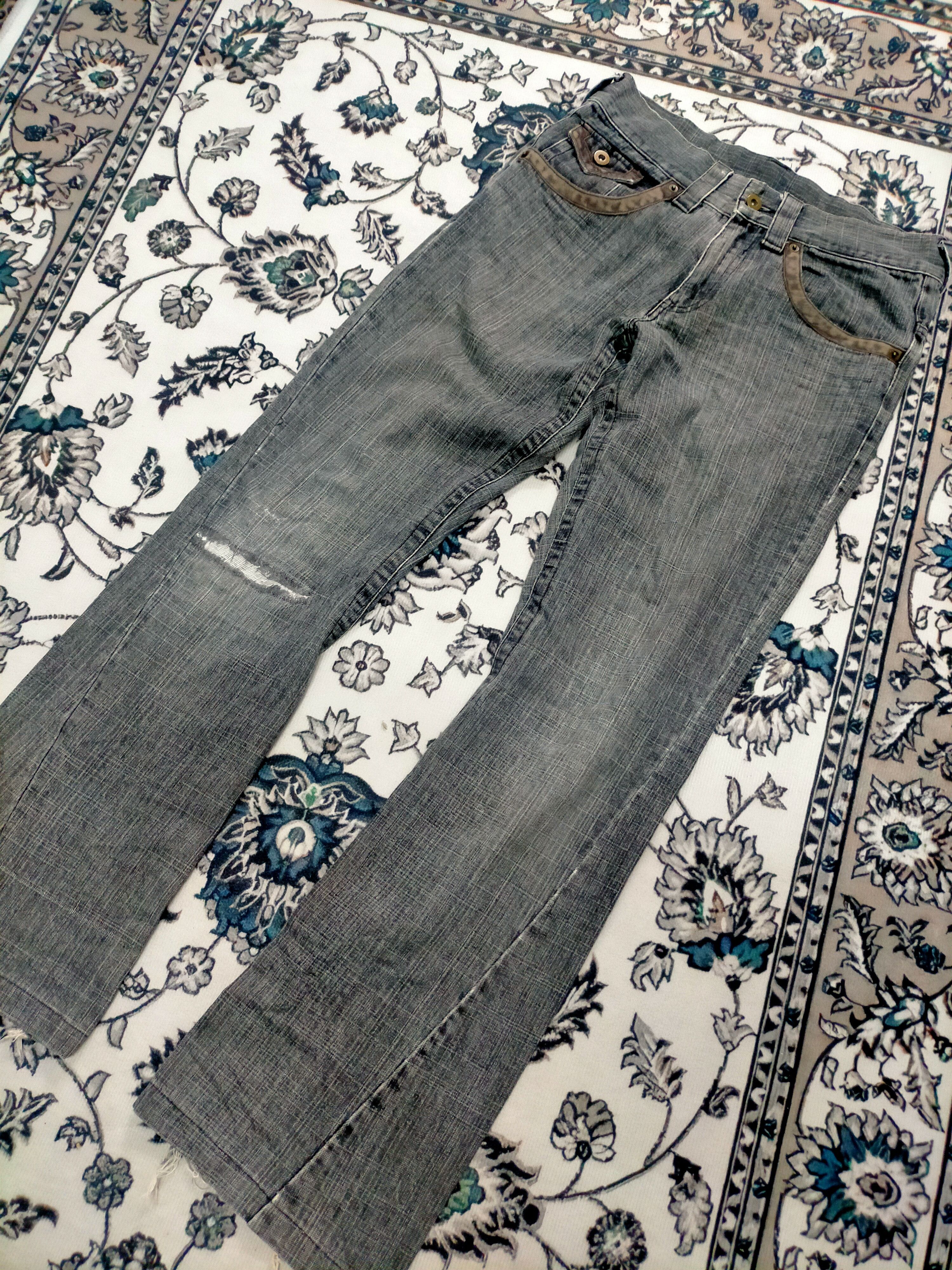 If Six Was Nine × Japanese Brand × Le Grande Bleu (L.G.B.) 🔥Flare🔥 Gumu International Washed Distressed Jeans Size US 31 - 5 Thumbnail