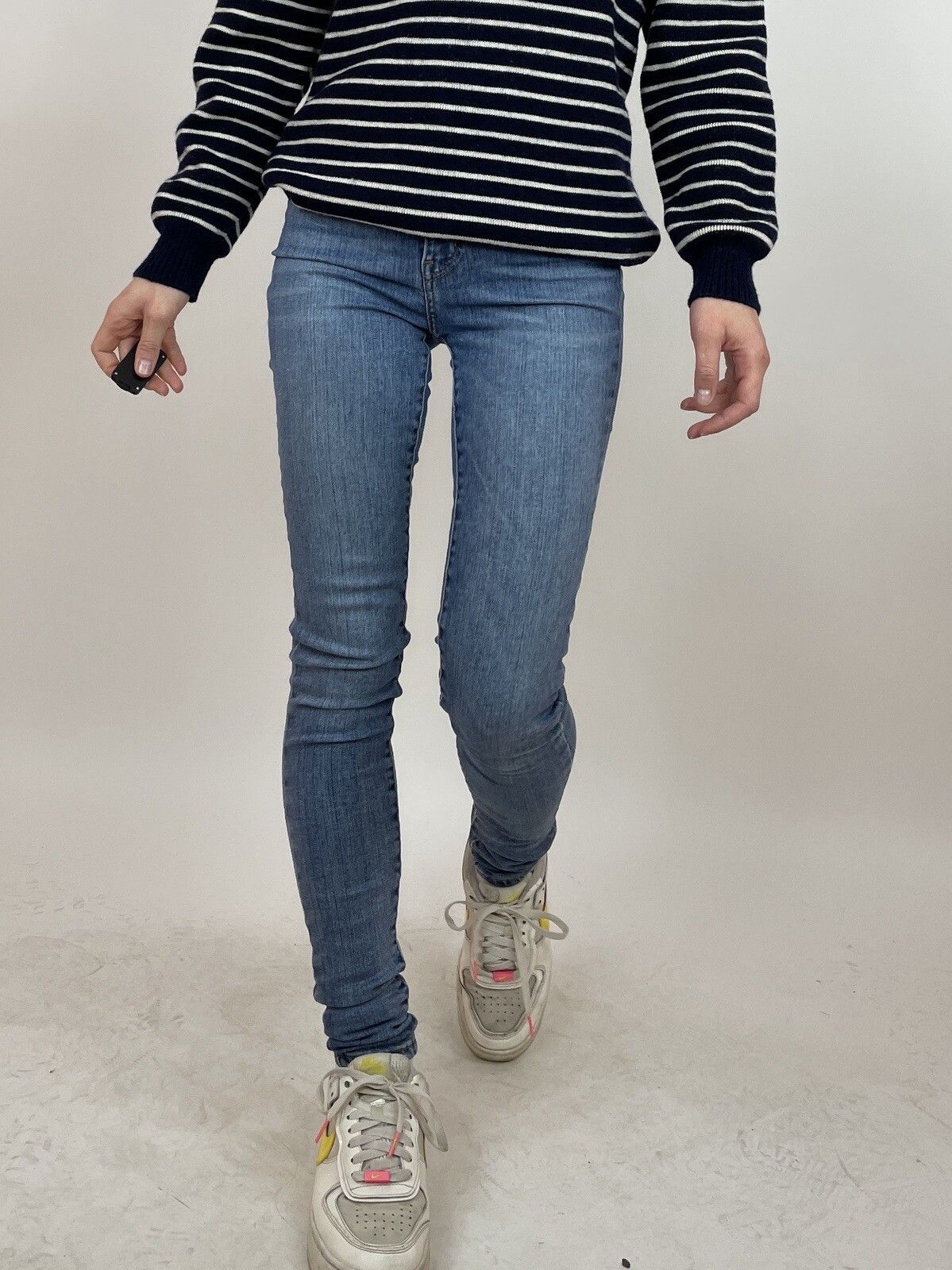 Levi's Levi's Premium Mile High Waist Skinny Jeans Blue Size 25 Size 25" / US 0 / IT 36 - 6 Thumbnail
