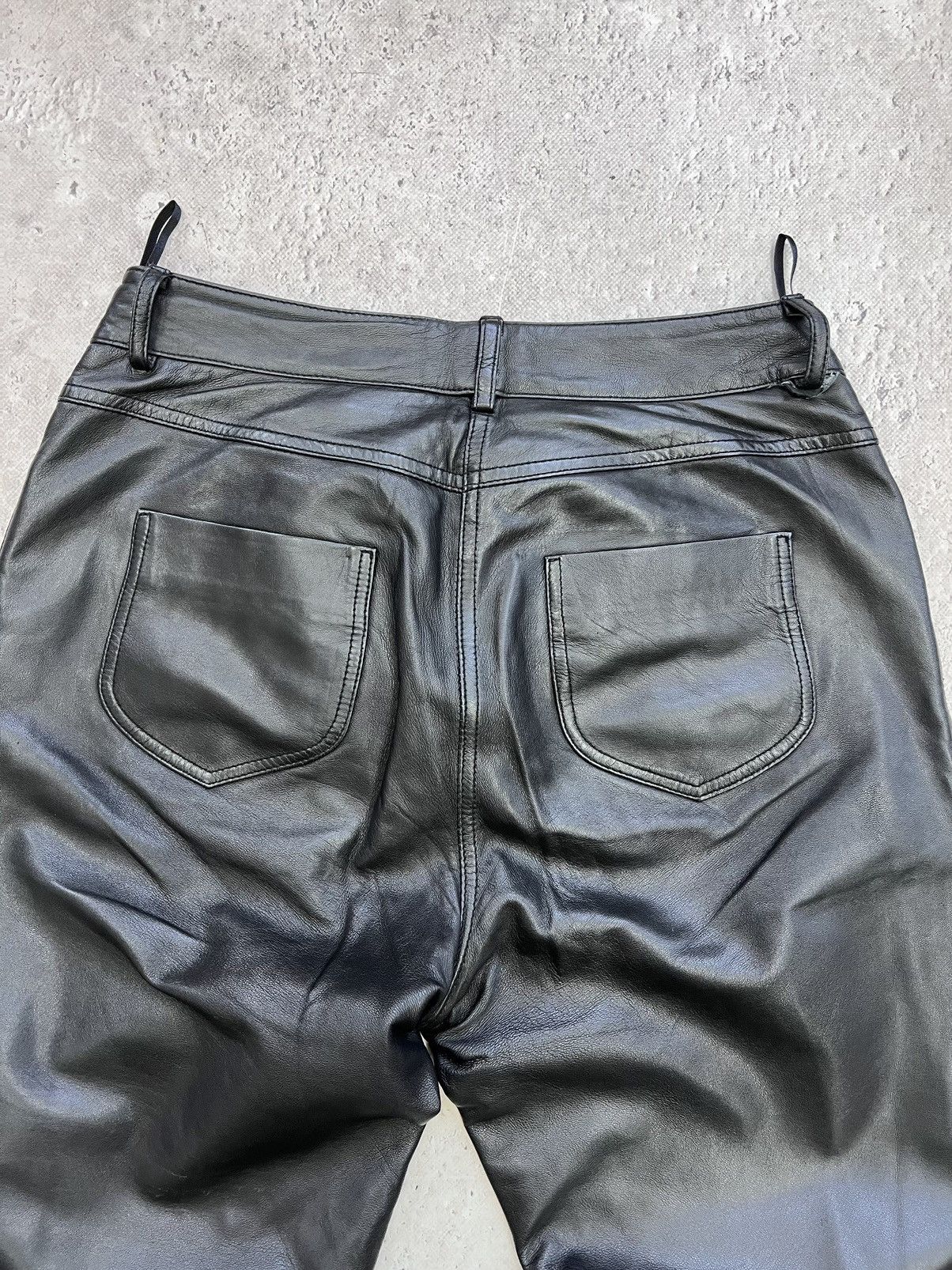 Genuine Leather × Vintage Vintage 90's Y2K Style Casual Classic Genuine Leather Pants Size US 32 / EU 48 - 11 Thumbnail