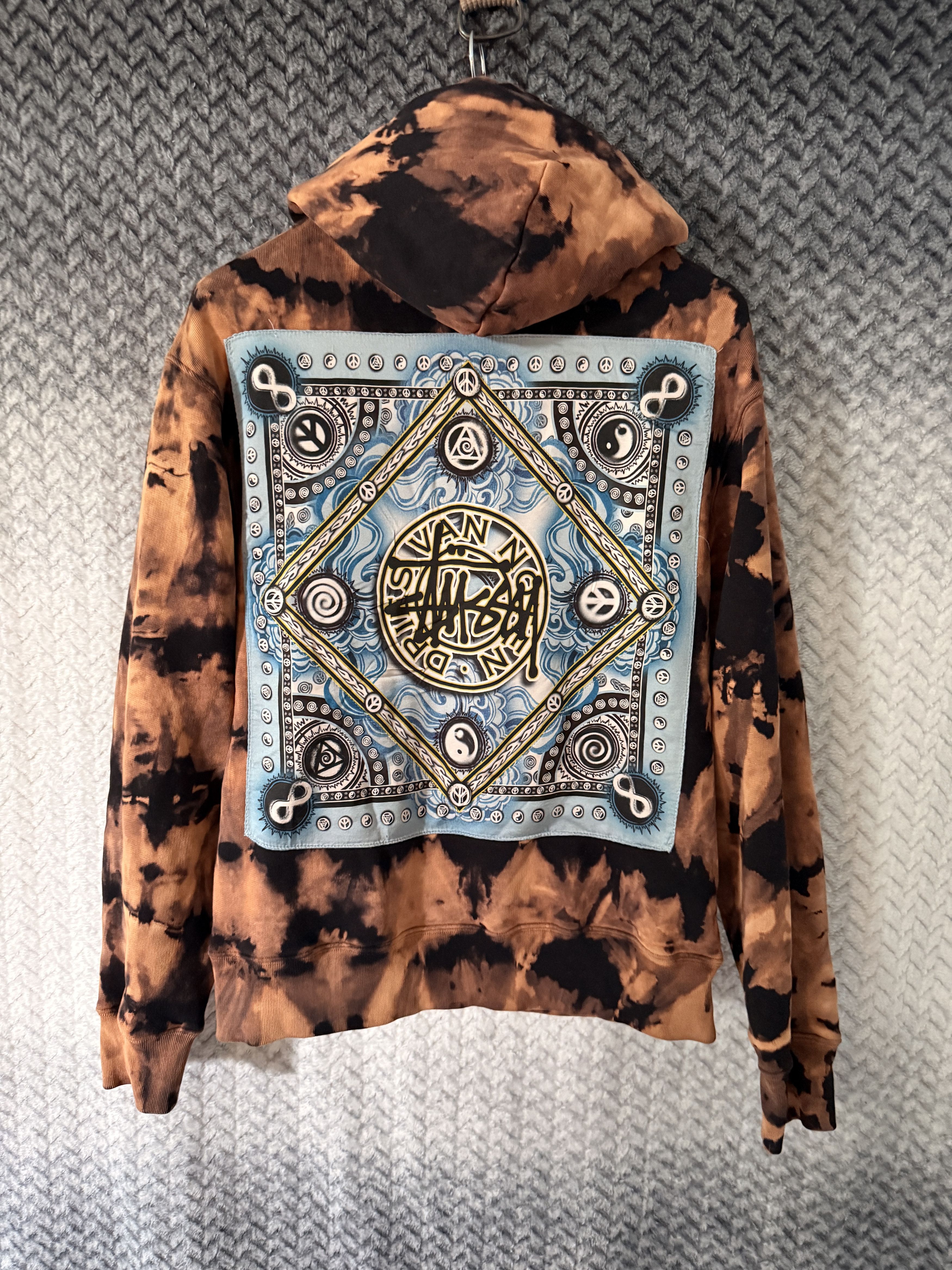 Dries Van Noten × Stussy Tie Dye Hoodie Camel Size US M / EU 48-50 / 2 - 1 Thumbnail