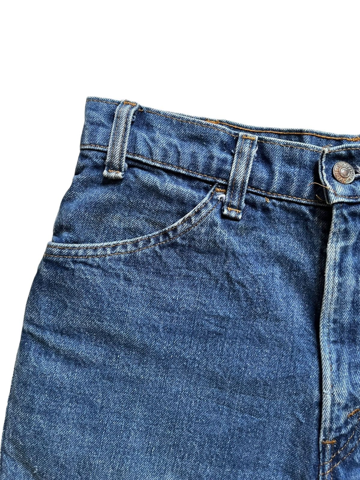 Levi's × Levi's Vintage Clothing Vintage 80s Levis 646 Orange Tab Distressed Shorts Jeans Size 29" - 5 Thumbnail