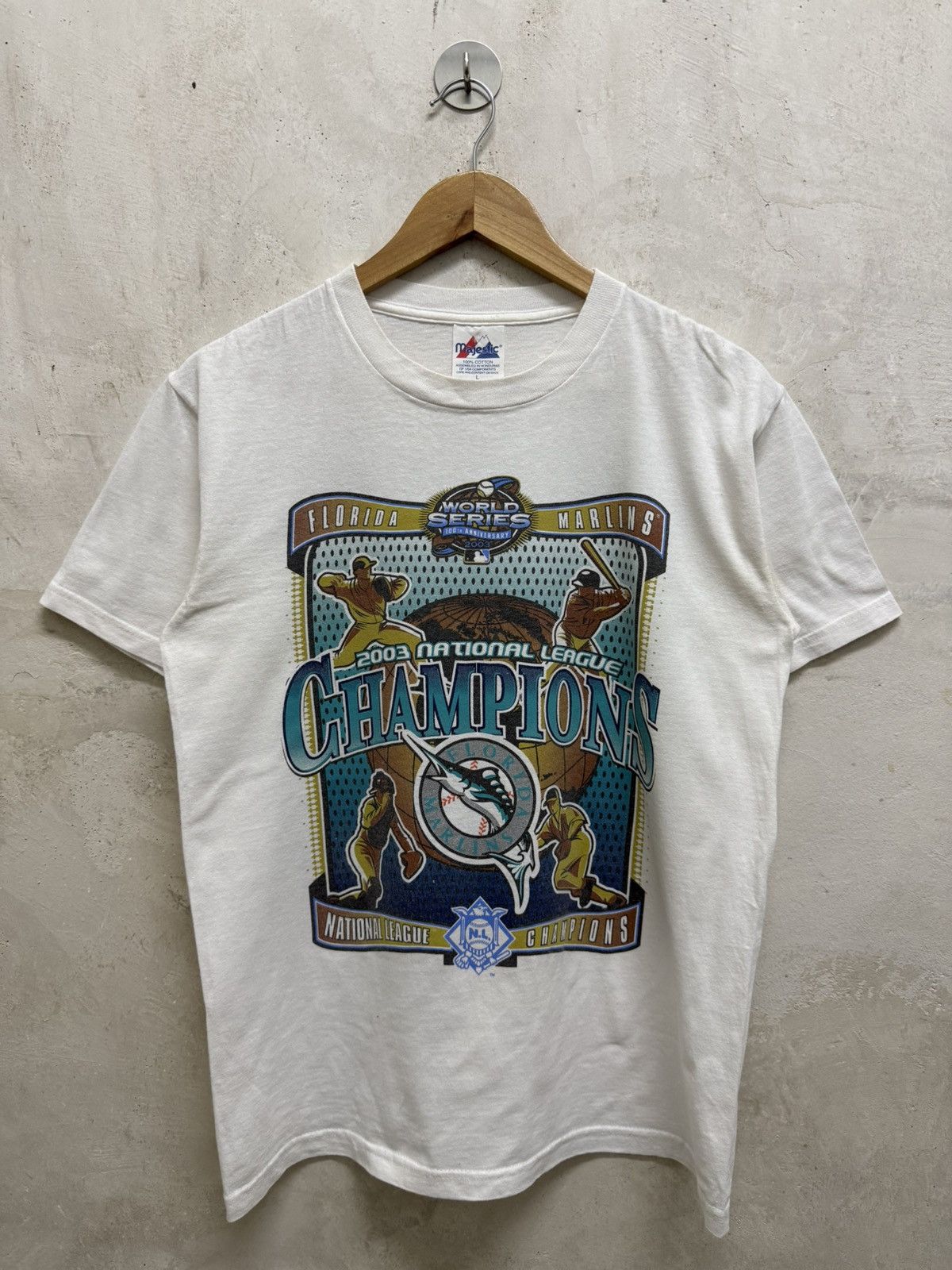 MLB 2000s Florida Marlins 2004 Champions MLB Tee Size US S / EU 44-46 / 1 - 1 Thumbnail