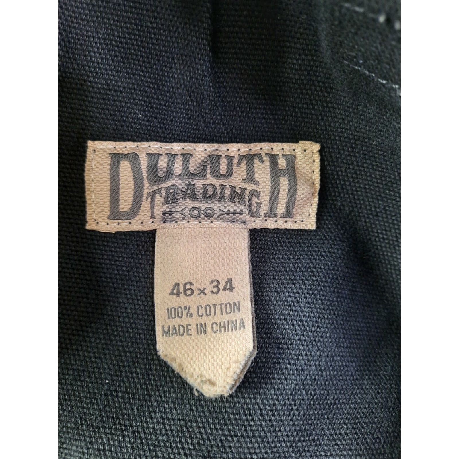 CO Duluth Trading Co Pants Men's 46x34 Black Canvas Work Cargo P1M Casual Cargo Pants Mens 46x34 Black Canvas Workwear Size US 44 / EU 60 - 3 Thumbnail