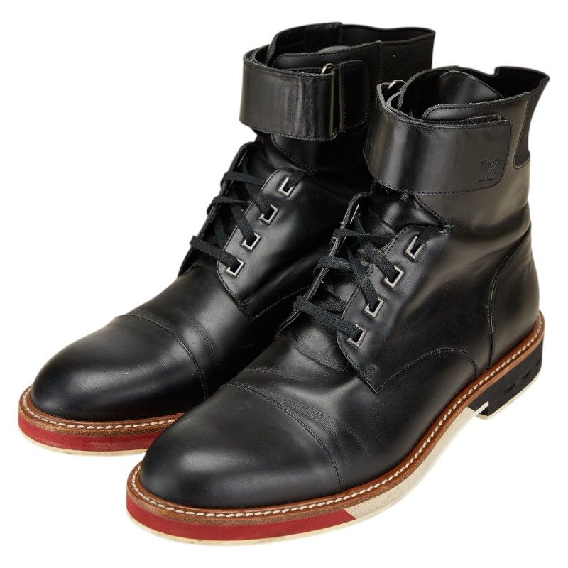 Louis Vuitton Louis Vuitton Louis Vuitton Logo Leather Boots Leather Shoes FD0125 Size ONE SIZE - 1 Thumbnail