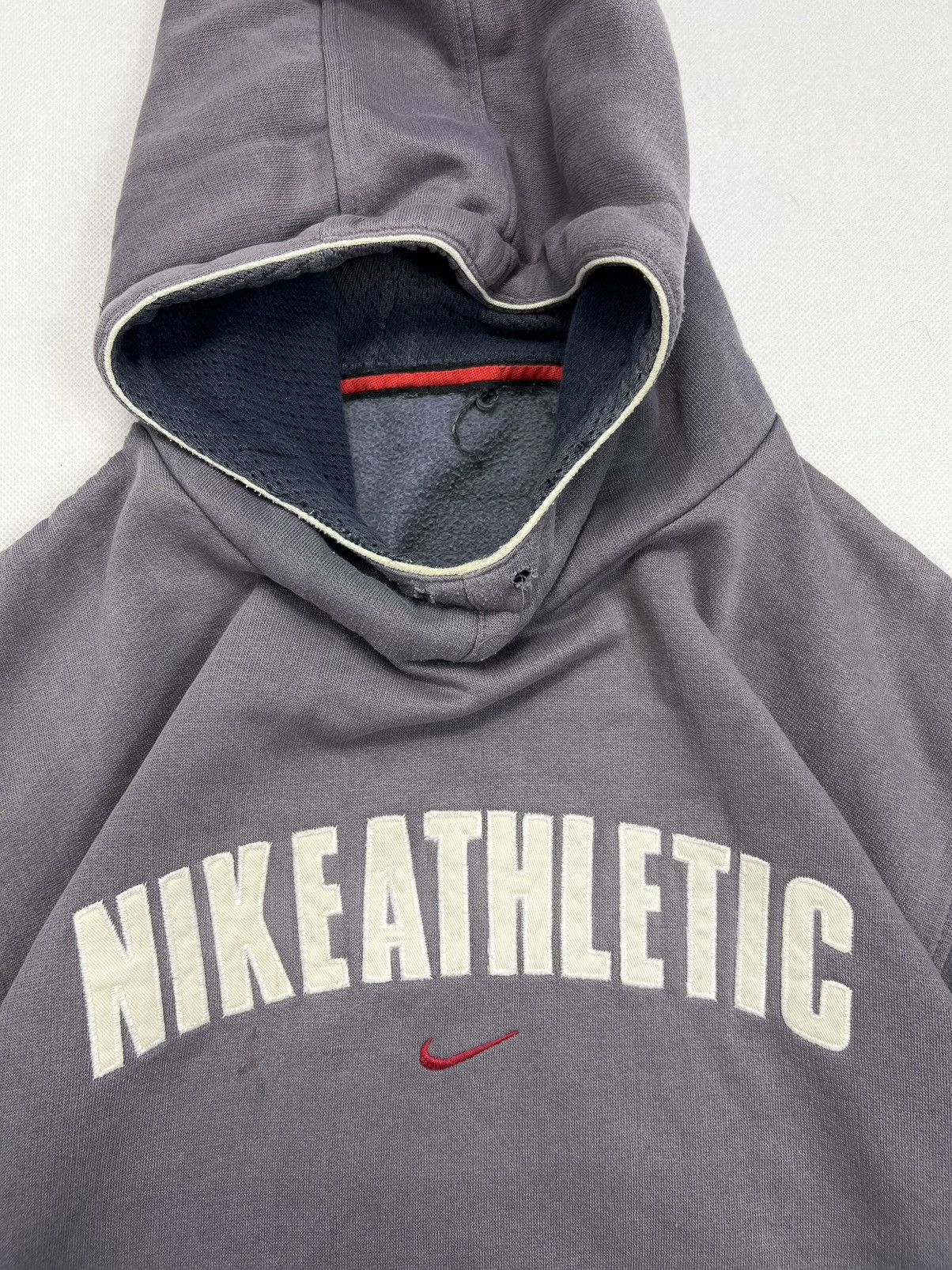 Nike Hoodie Nike Athletic Spellout Center Logo Vintage 90’s Size US M / EU 48-50 / 2 - 2 Thumbnail