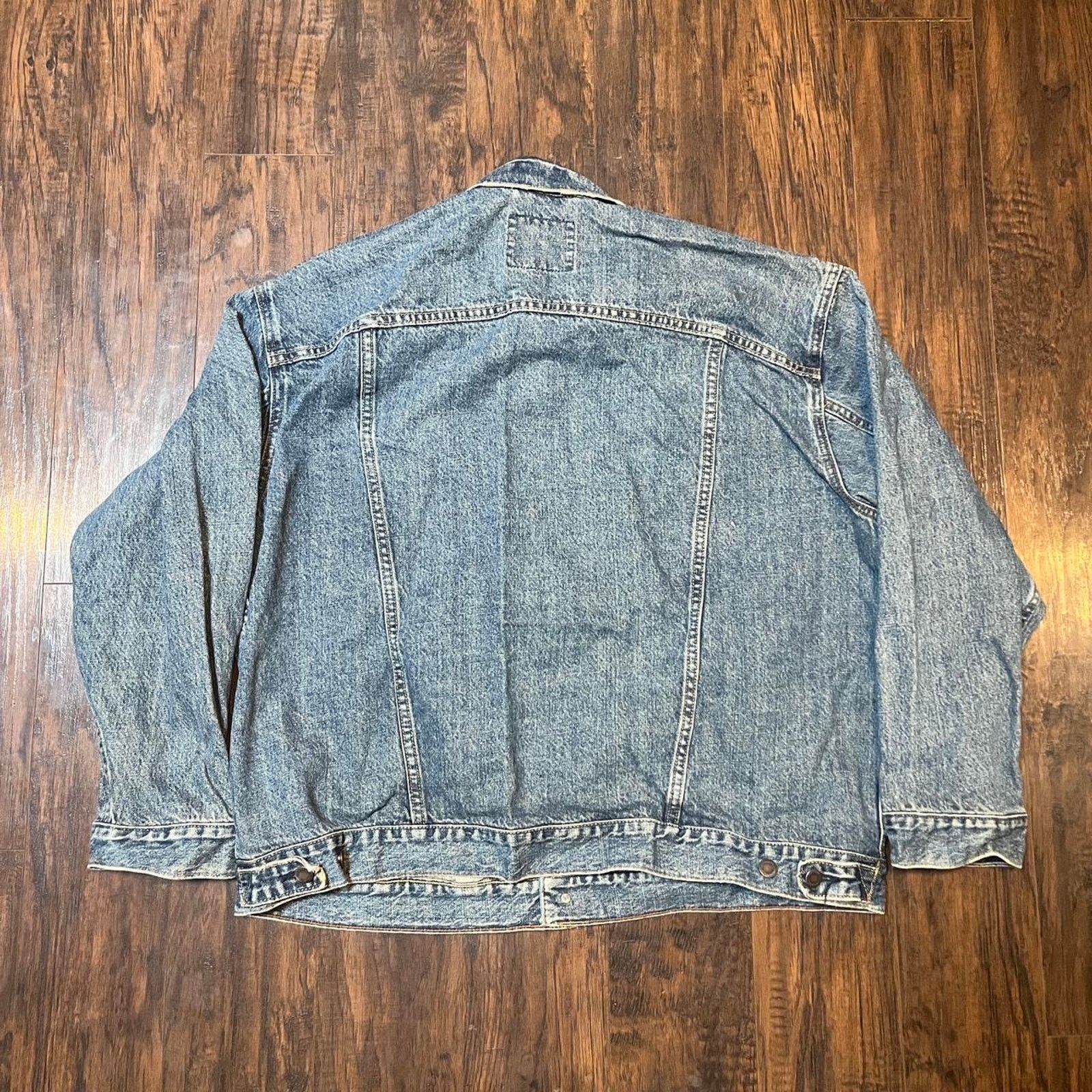 Levi's Vintage Levis Stratus Signature Denim Trucker Jacket Size US XXL / EU 58 / 5 - 3 Thumbnail