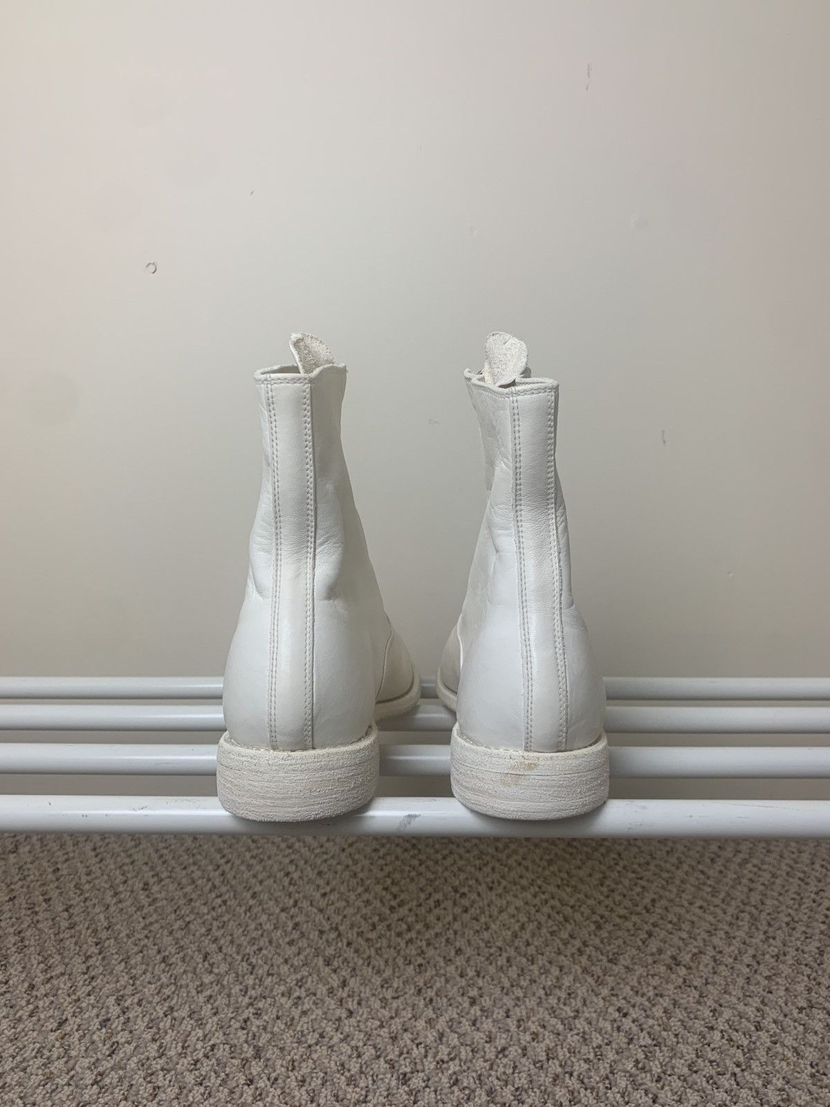 Guidi Guidi White 210 Front Zip Boots Size US 8.5 / IT 38.5 - 8 Thumbnail
