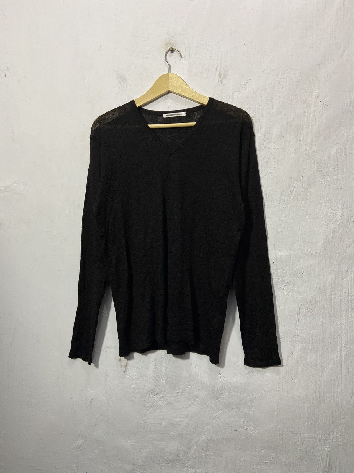 20471120 × If Six Was Nine × PPFM Sementic Design V Long Sleeve Knitwear Size US L / EU 52-54 / 3 - 1 Thumbnail