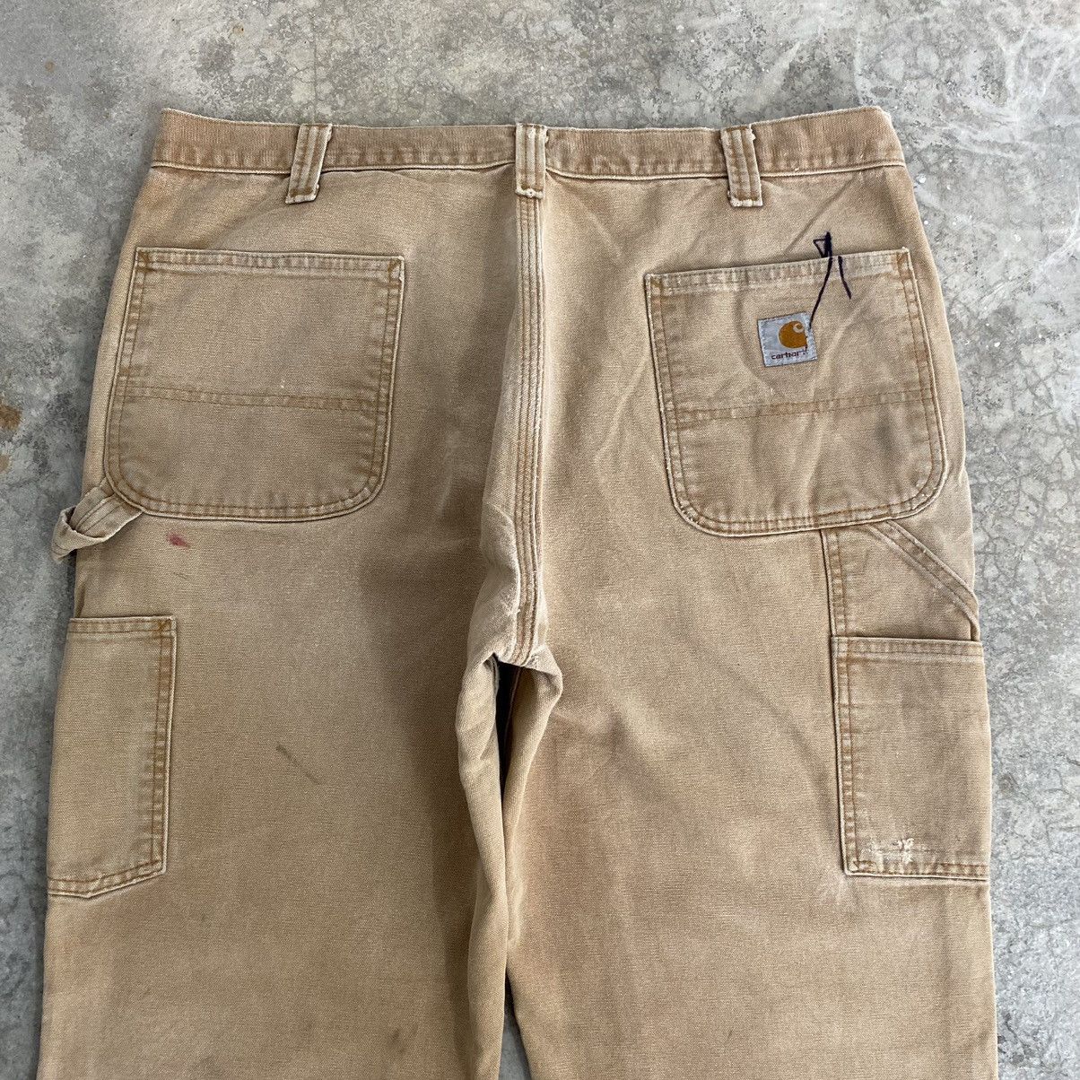 Carhartt VTG Carhartt Double Knee Faded Distressed Carpenter Pants Size US 37 - 19 Thumbnail