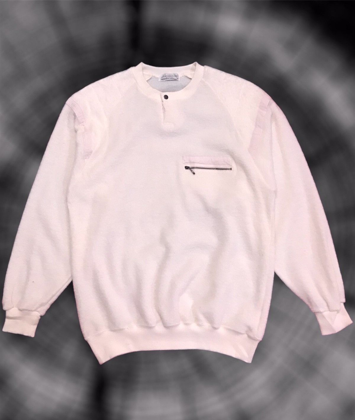 Japanese Brand × Lindbergh Vintage Lindbergh Snap Button Single Pocket Knit Sweatshirt Size US M / EU 48-50 / 2 - 2 Thumbnail