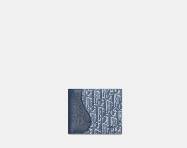 Dior o1w1db10426 2ADBC3 Size :OS / Saddle Bifold Wallet in Blue Size ONE SIZE - 1 Thumbnail