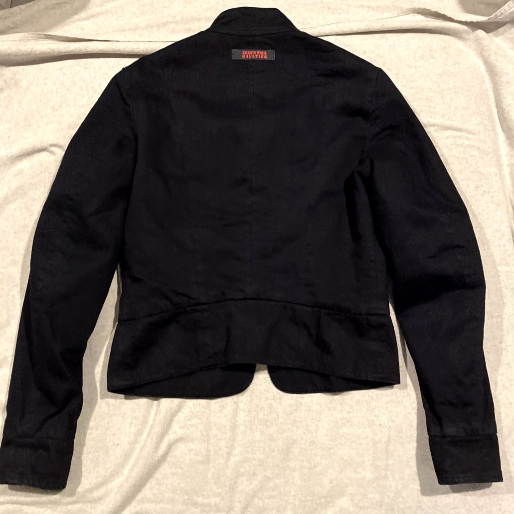 Jean Paul Gaultier VINTAGE Jean Paul Gaultier Denim Military Jacket Size 44 Women Dark Denim Jacket Coat Short Cotton Denim Military Jacket 44 Womens Size 30" / US 8 / IT 44 - 6 Thumbnail