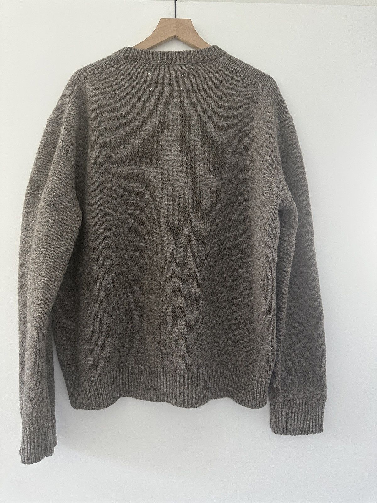 Maison Margiela Maison Martin Margiela V-Neck Brown Sweater in Medium NWT Size US M / EU 48-50 / 2 - 2 Thumbnail