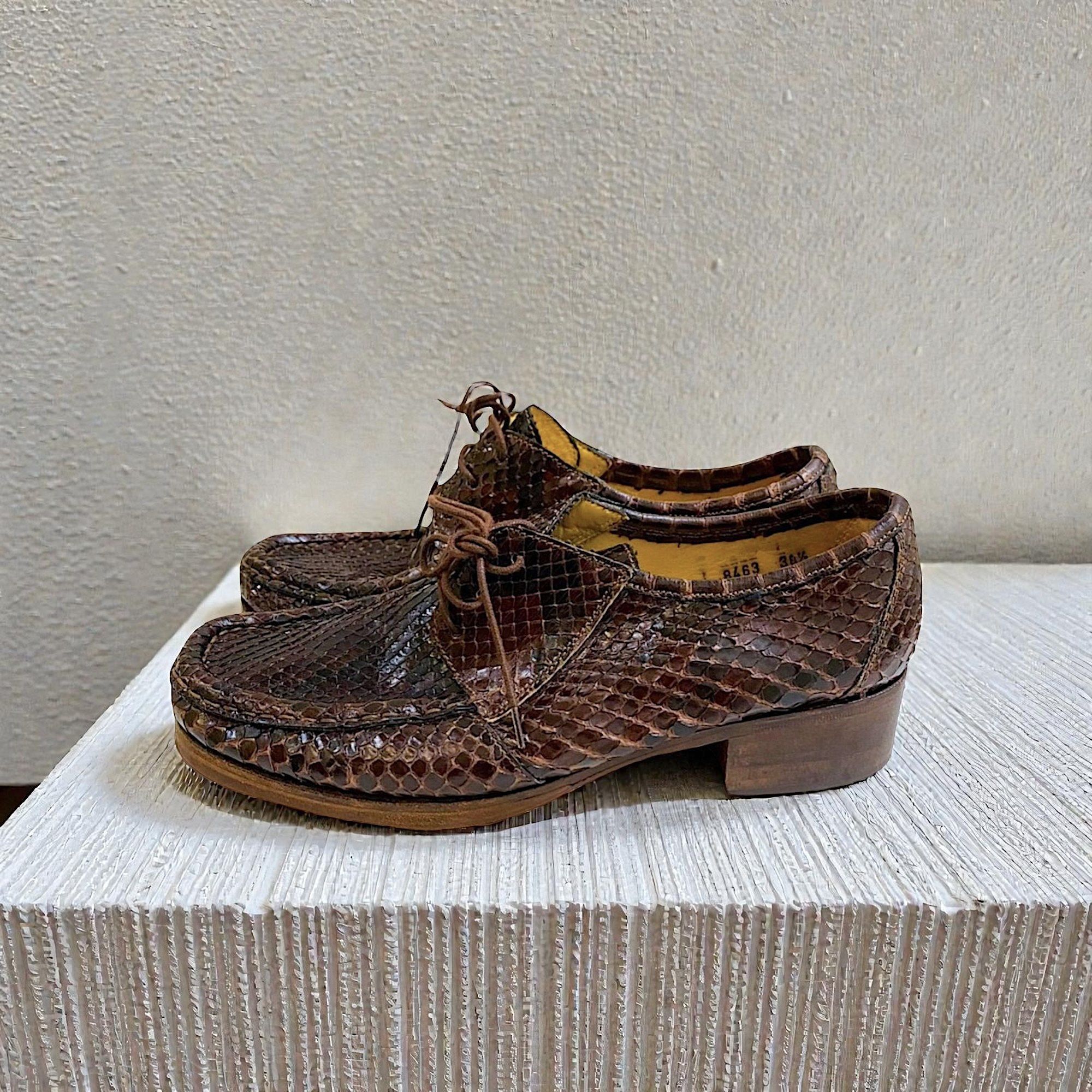 Patrick Cox Patrick Cox Snake Skin Moc Shoes (90s) – EU 38.5 / US 8–8.5 Size US 8.5 / IT 38.5 - 3 Thumbnail
