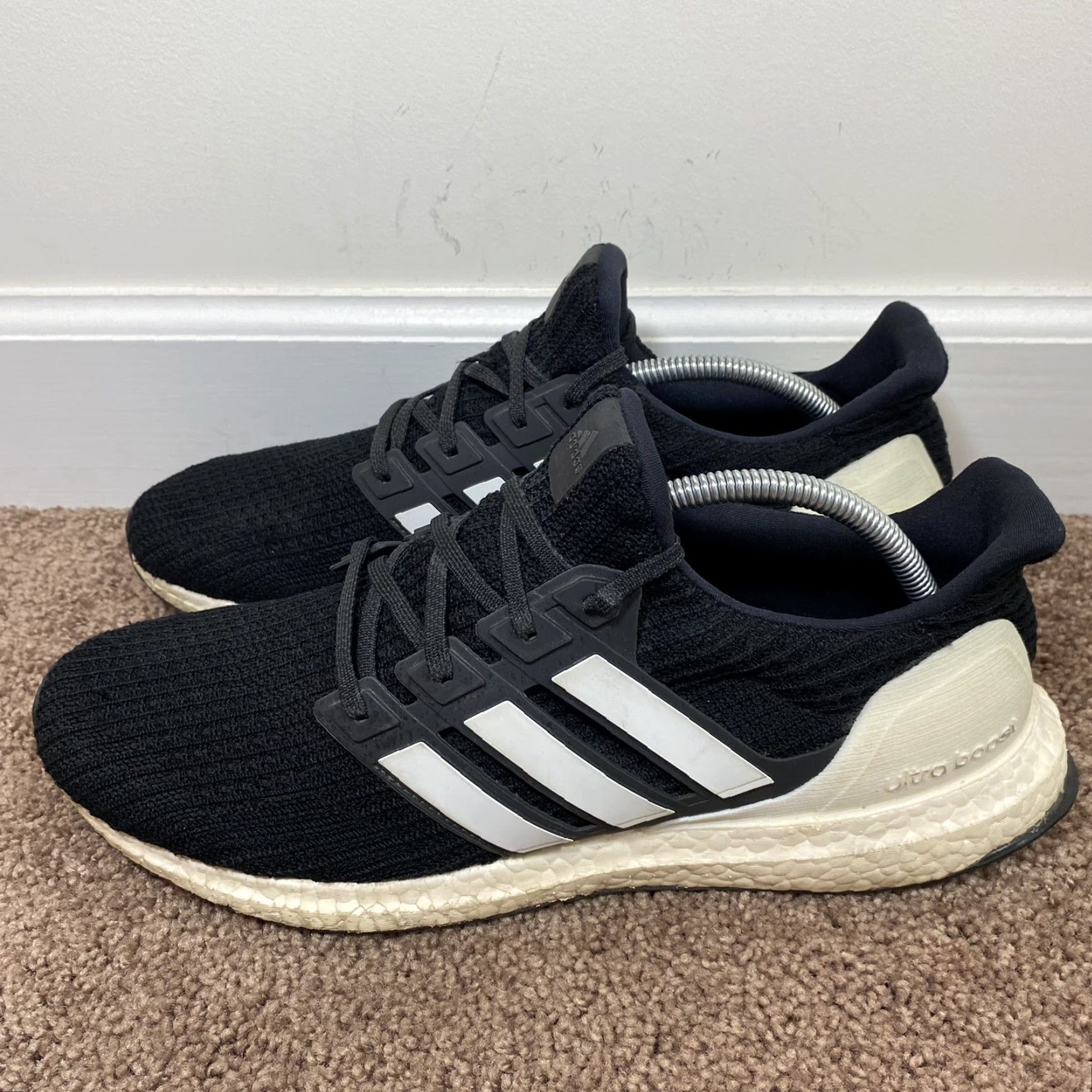 Adidas Adidas UltraBoost 4.0 Show Your Stripes Mens 11.5 Black White 2018 AQ0062 Sneaker Running Jogging Walking Size US 12 / EU 45 - 7 Thumbnail