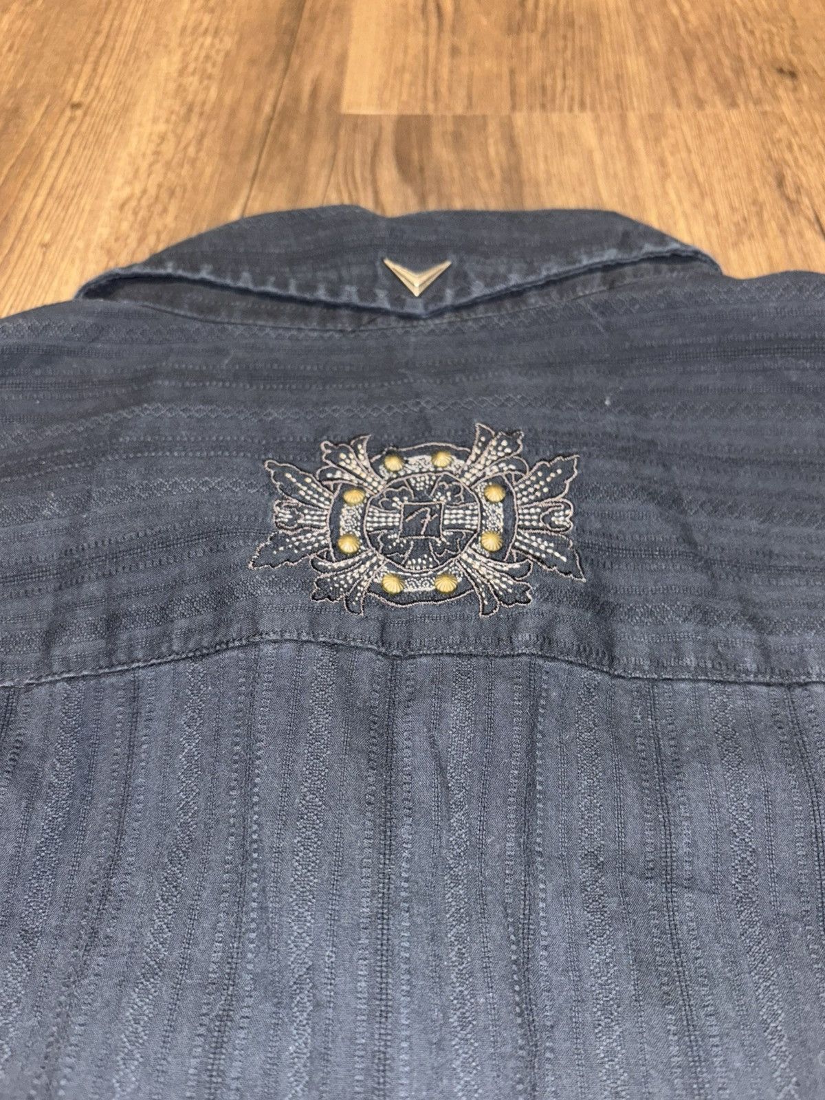Fender Vintage Fender Navy Blue Custom Shop Long Sleeve Button Up Size US XXL / EU 58 / 5 - 6 Thumbnail