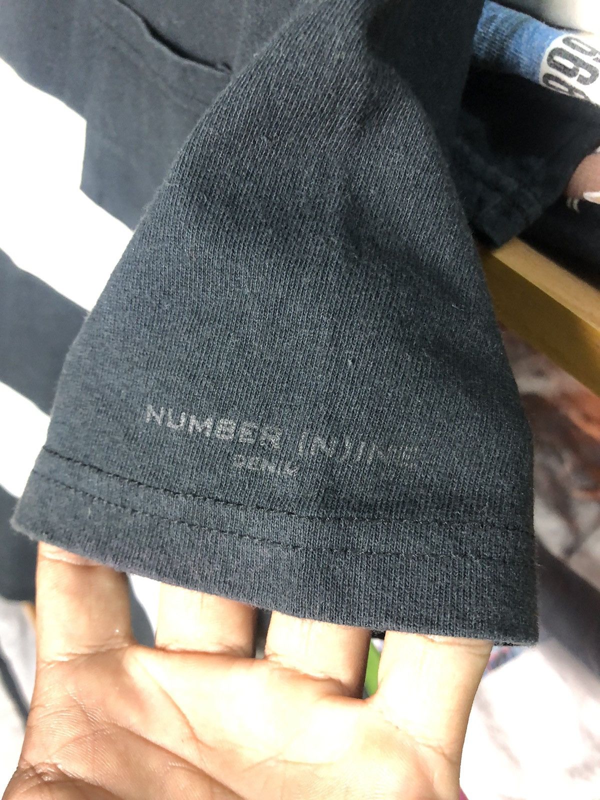 Number (N)ine Number (N)ine Pocket Stripe Tshirt Size US M / EU 48-50 / 2 - 5 Thumbnail