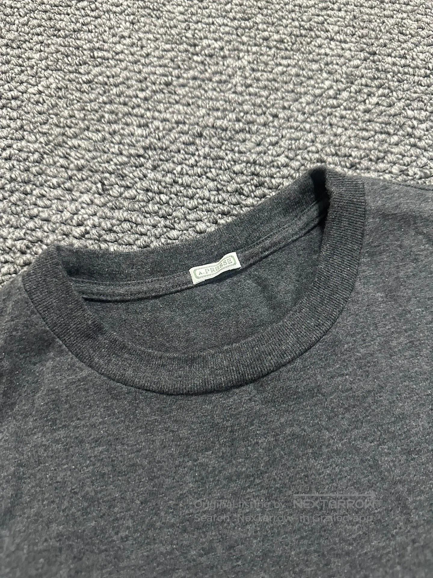 A.PRESSE Apressé Sea Island Cotton Blend Tee. Size US XL / EU 56 / 4 - 2 Thumbnail