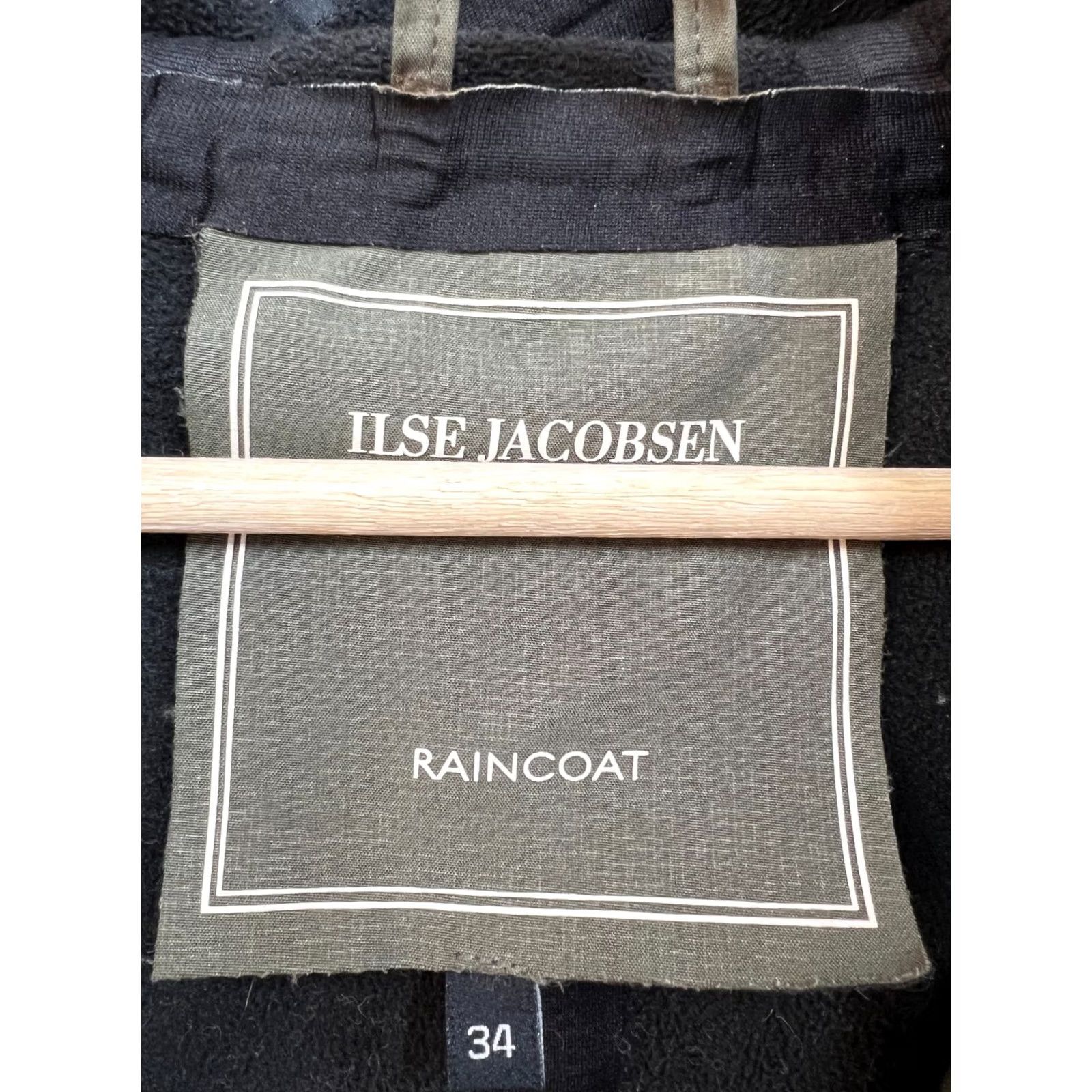 Ilse Jacobsen Ilse Jacobsen Raincoat Jacket Army Green Women's 34 Khaki Coat Raincoat Womens 34 Size XXS / US 00 / IT 34 - 5 Thumbnail