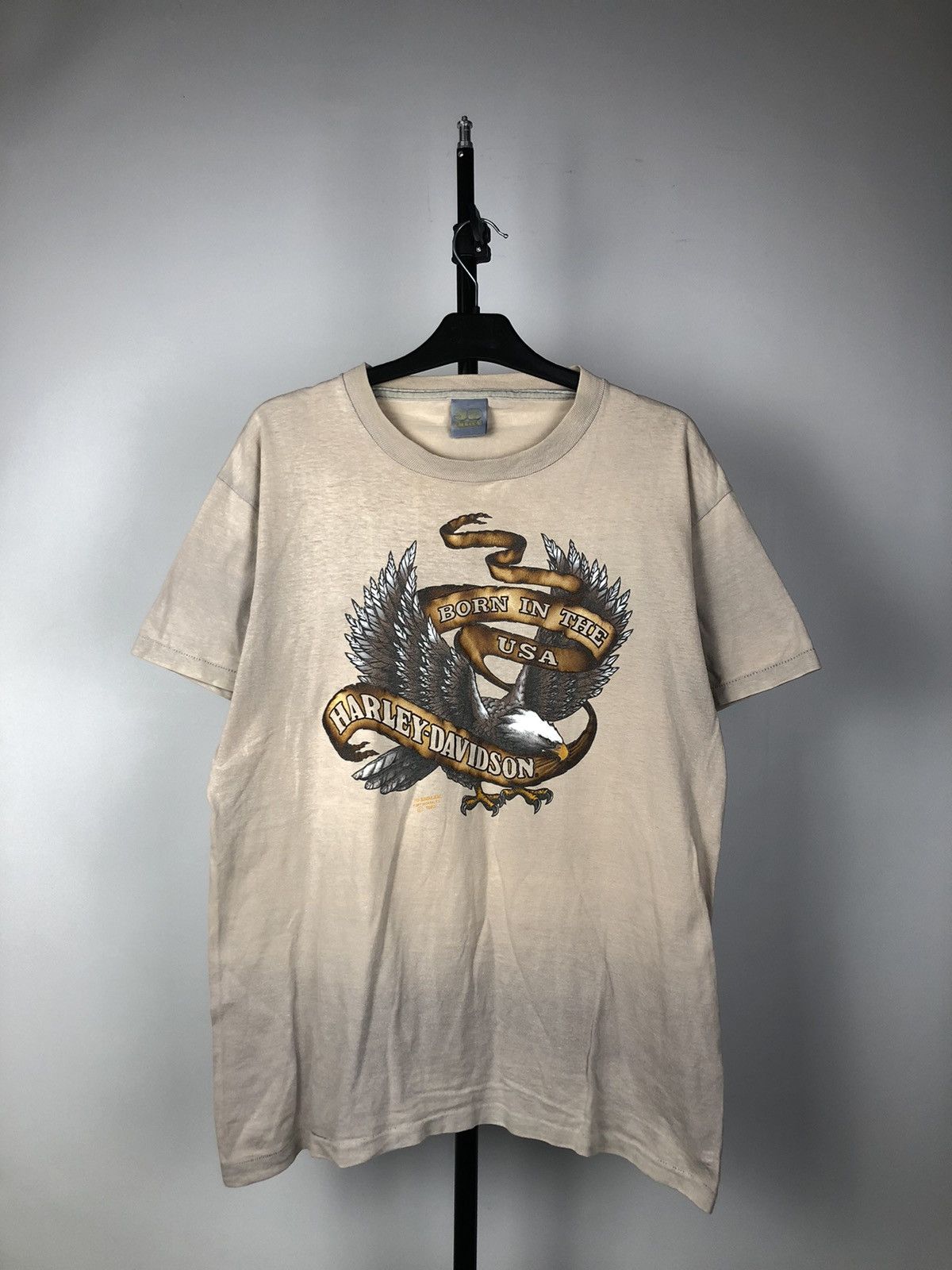 Harley Davidson Very Vintage Distressed Harley-Davidson 3D Emblem 1990 Size US M / EU 48-50 / 2 - 1 Thumbnail