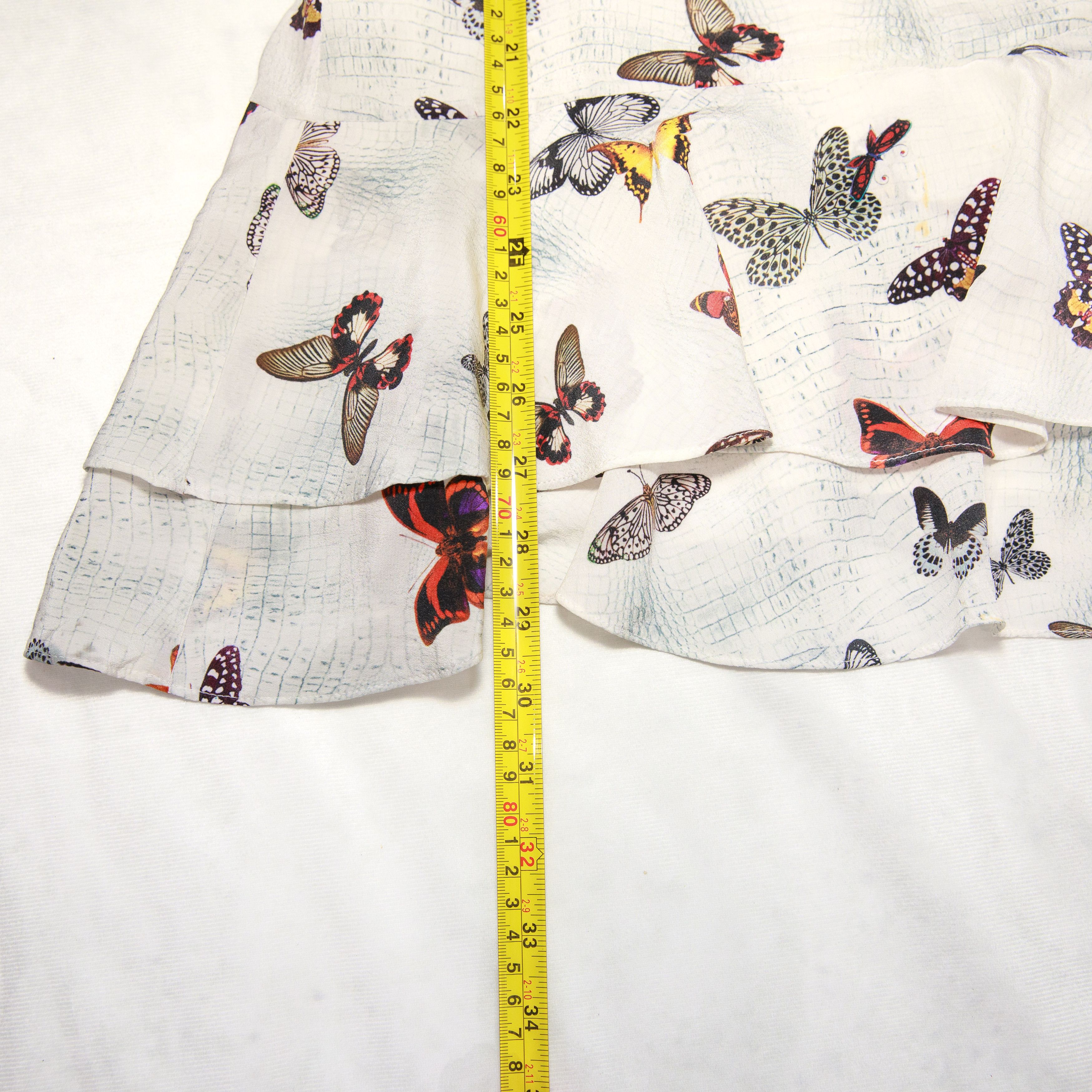 The Kooples The Kooples Butterfly Silk Mini Dress White Size S / US 4 / IT 40 - 8 Thumbnail