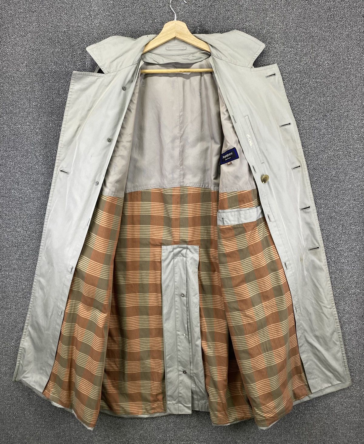 Yves Saint Laurent Vintage Yves Saint Laurent Diffusion Hommes Long Jacket Size US L / EU 52-54 / 3 - 7 Thumbnail