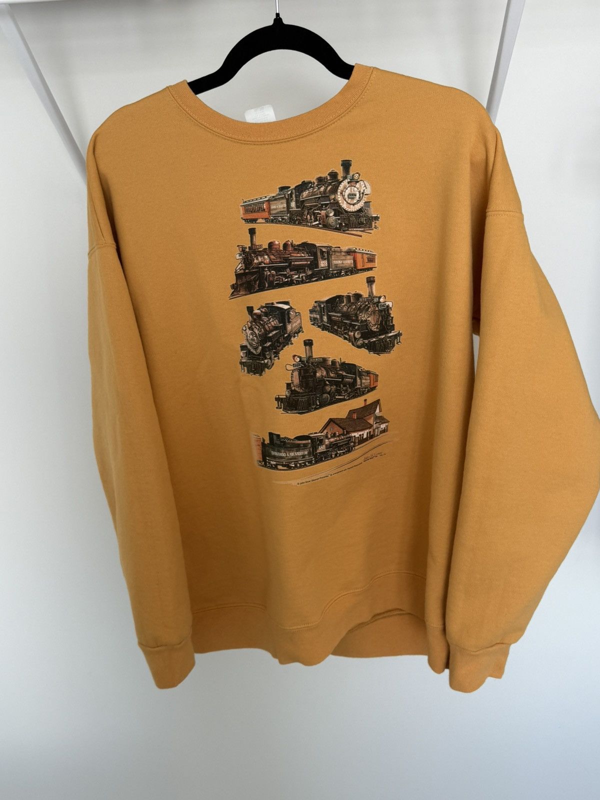 Vintage Trains Crewneck Size US L / EU 52-54 / 3 - 1 Thumbnail