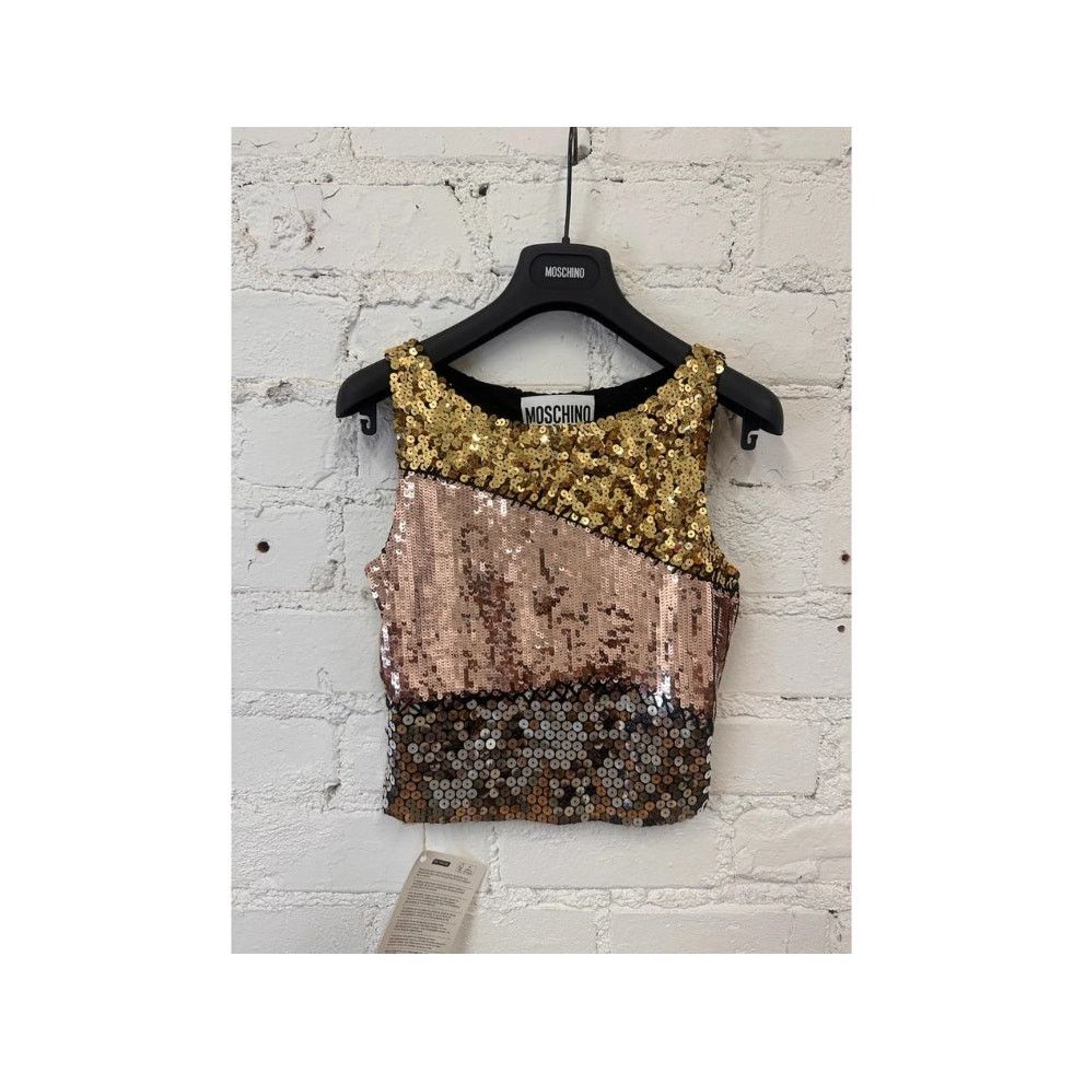 Moschino AW15 MOSCHINO COUTURE x Jeremy Scott Embellished Cropped Top Size S / US 4 / IT 40 - 5 Thumbnail