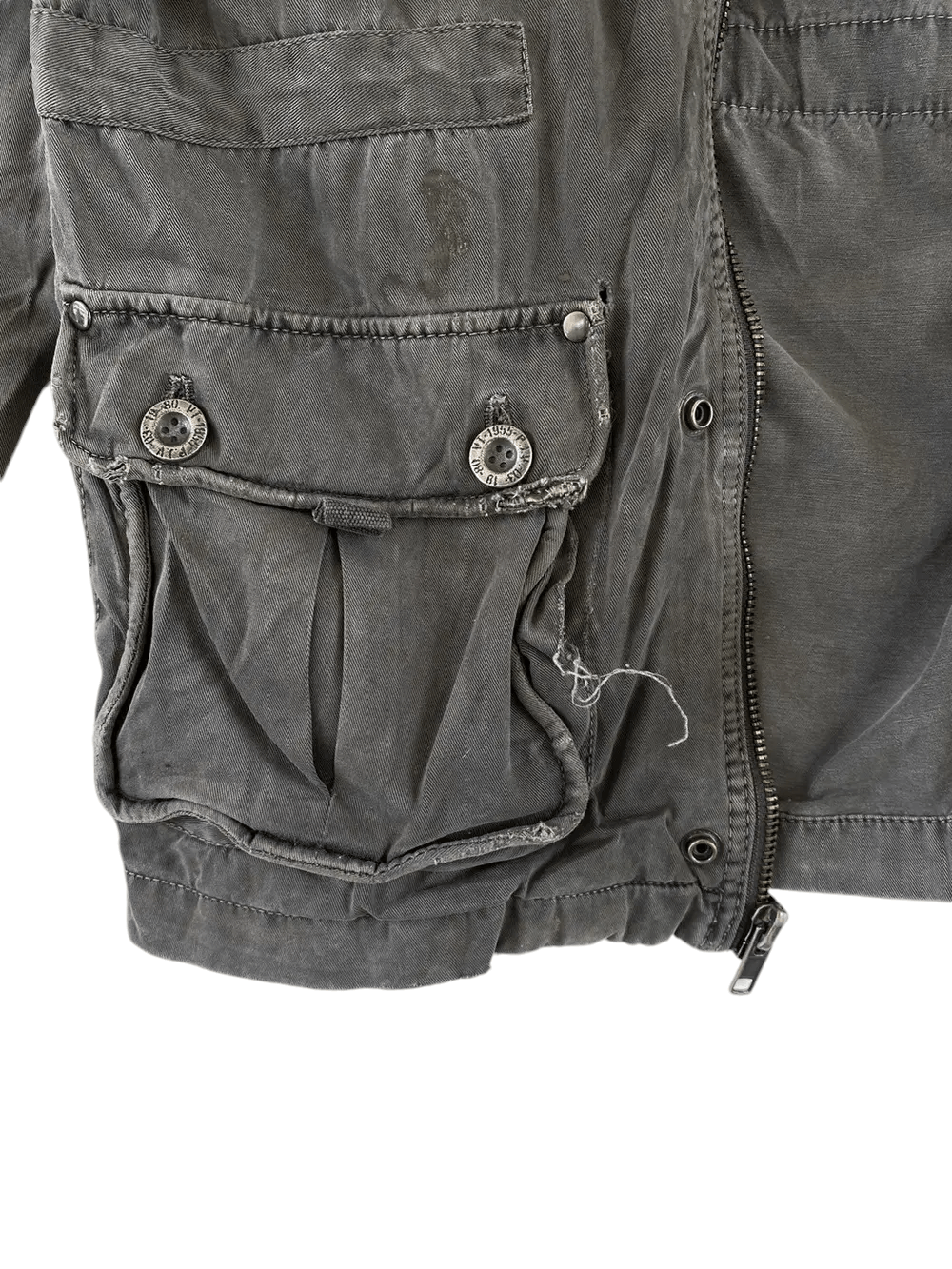 Vintage Vintage Cargo Jacket Pocket Mens Military Style Size US L / EU 52-54 / 3 - 8 Thumbnail