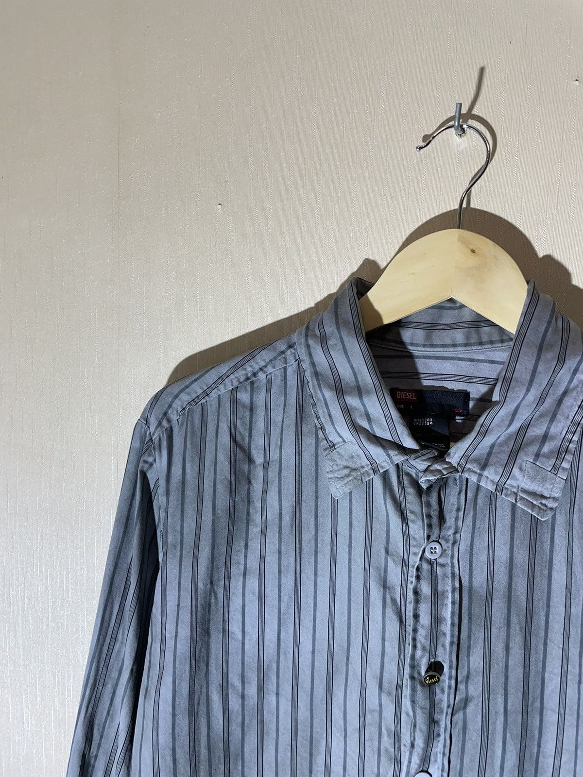 Diesel × Vintage Diesel vintage y2k shirt 90s Size US L / EU 52-54 / 3 - 3 Thumbnail