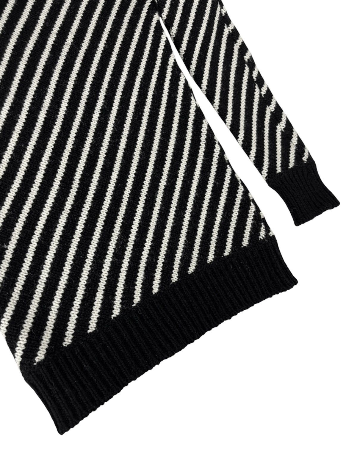 Hedi Slimane × Saint Laurent Paris A/W 2015 Sample Striped Knit Sweater (AW15/FW15) Size US S / EU 44-46 / 1 - 4 Thumbnail