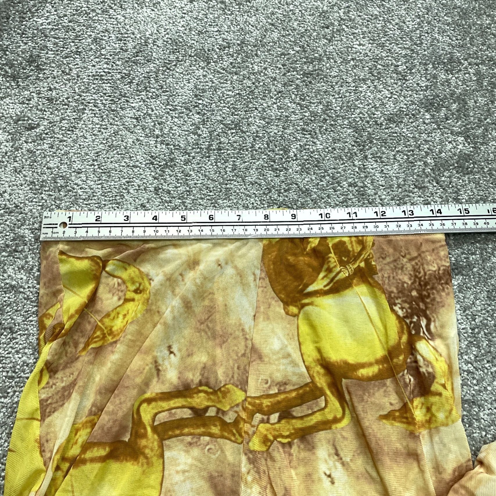 Vintage Unbranded Sweat Shorts Womens 2XL Brown Gold Stretch Casual Polyester Elastic Size 28" / US 6 / IT 42 - 5 Thumbnail