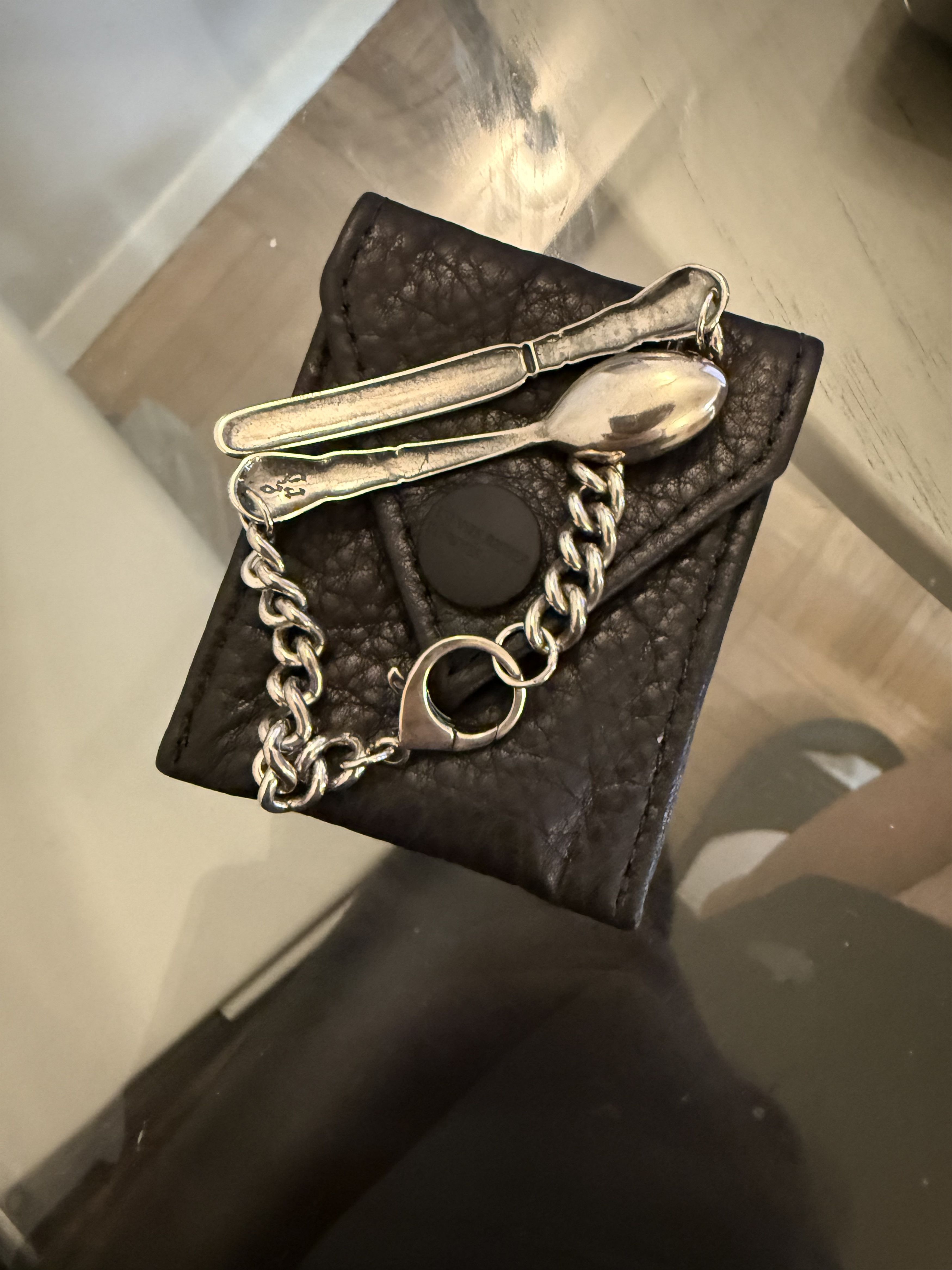 Enfants Riches Deprimes Enfants Riches Deprimes Spoon And Knife Bracelet Silver Size ONE SIZE - 4 Thumbnail